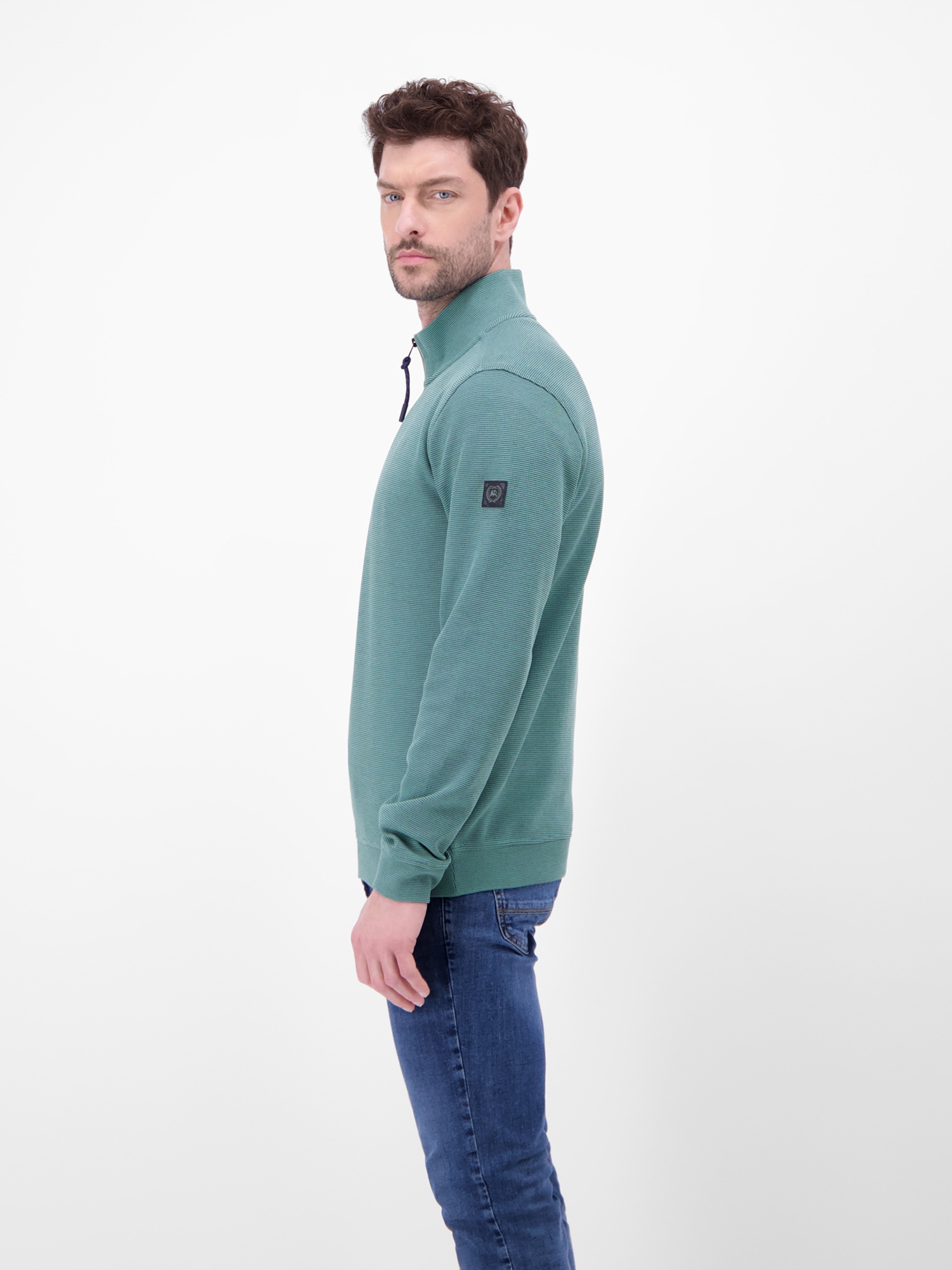 LERROS Sweatshirt »Troyer in hochwertiger Sweatqualität«, Hochwertige Qualität für den Alltag, Regular Fit, Einfarbig
