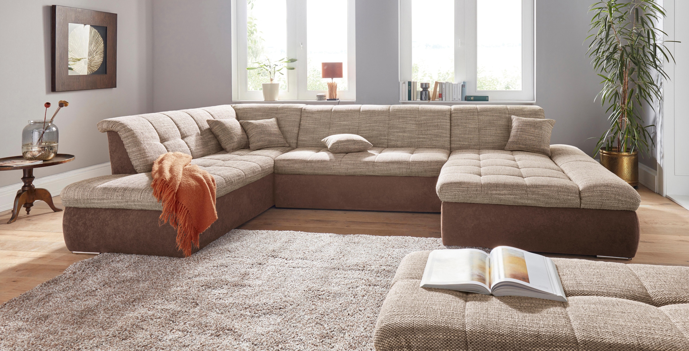 DOMO collection Hocker »PB MORIC praktisches Staufach unter der Sitzfläche, B/T 136/64cm« inklisive Staufach