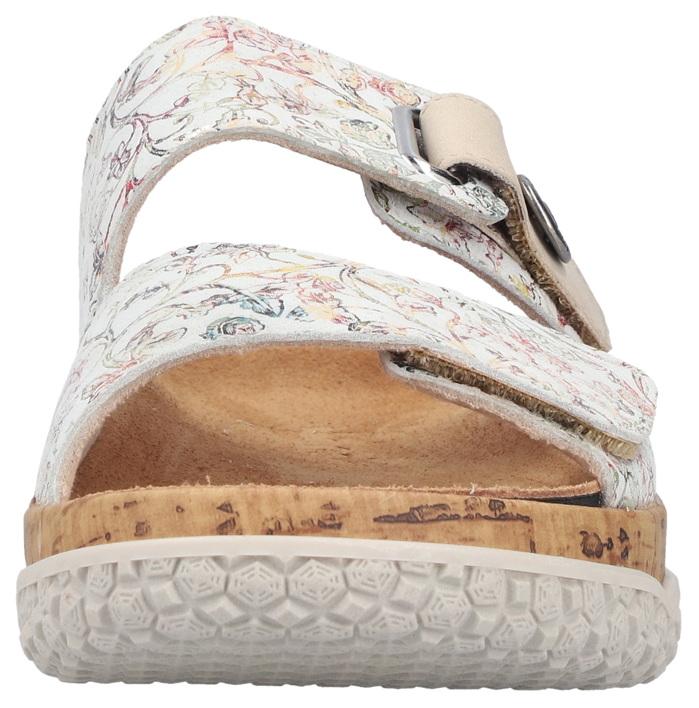 Rieker Pantolette  Sommerschuh, Schlupfschuh, Hausschuh mit Klettriemchen