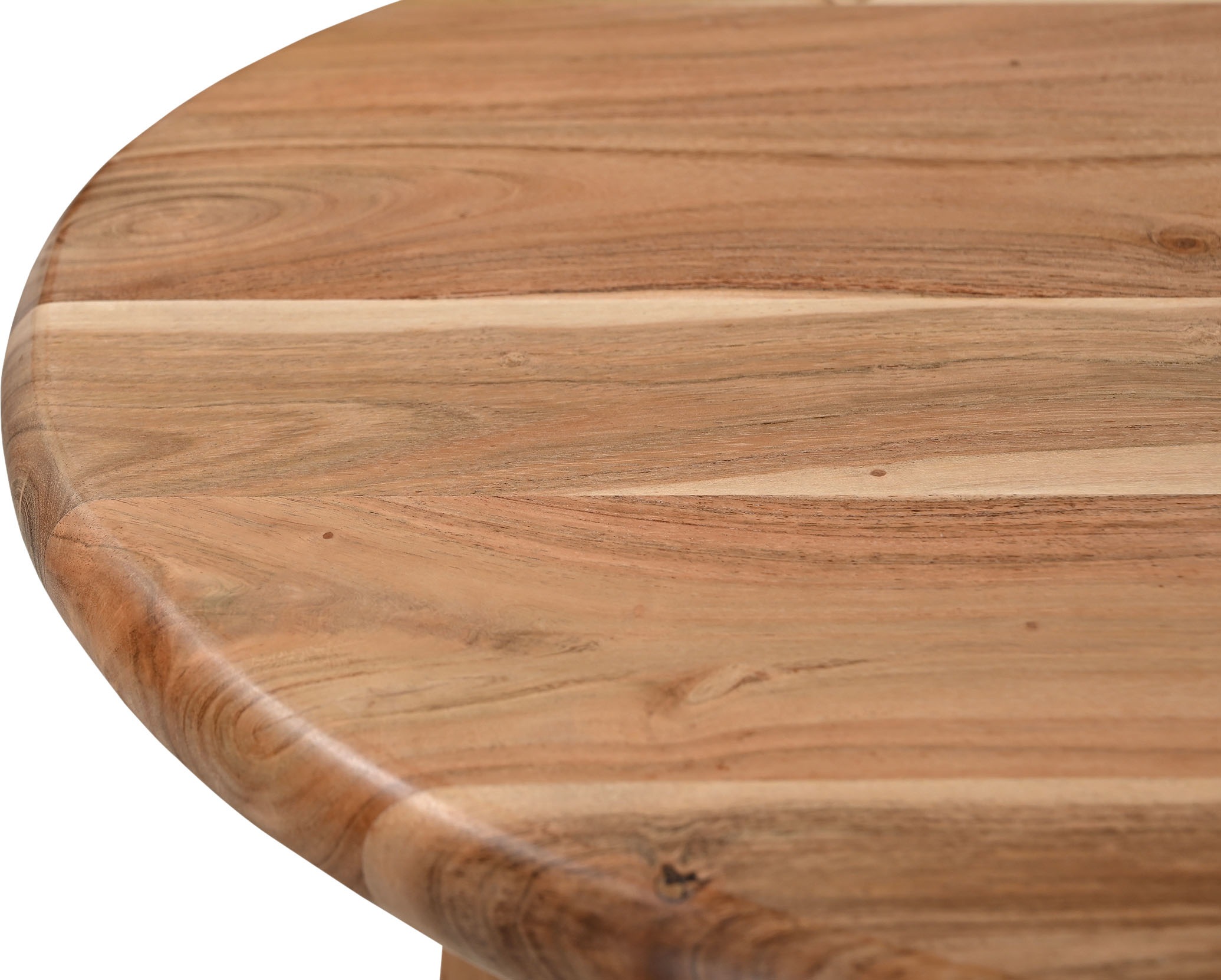 SIT Beistelltisch »Haag rund aus Akazie mit dynamischer Form & Naturholzoptik« 4 cm starke Akazienplatte mit runder Form & abgerundeten Kanten