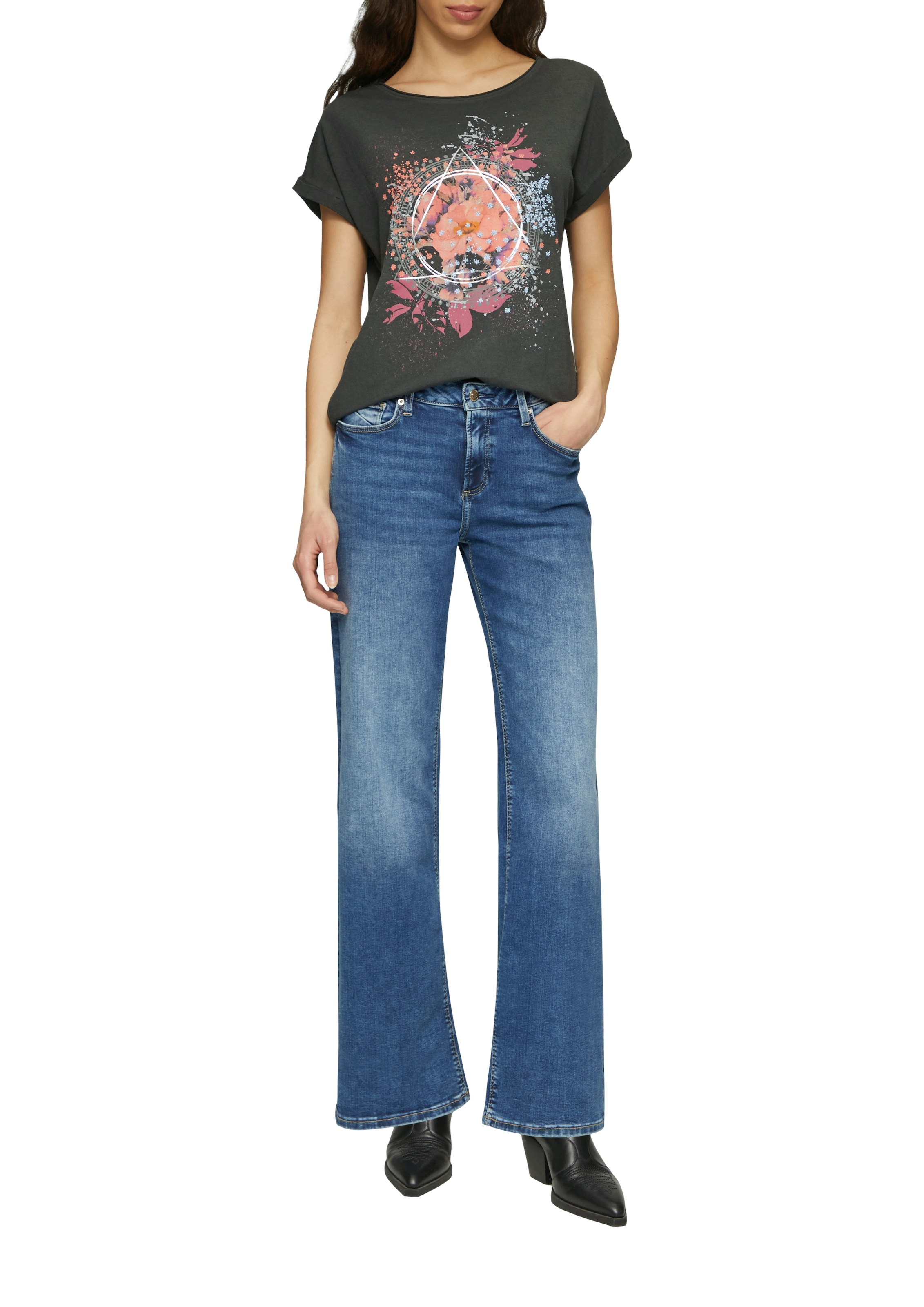 QS T-shirt mit Frontprint