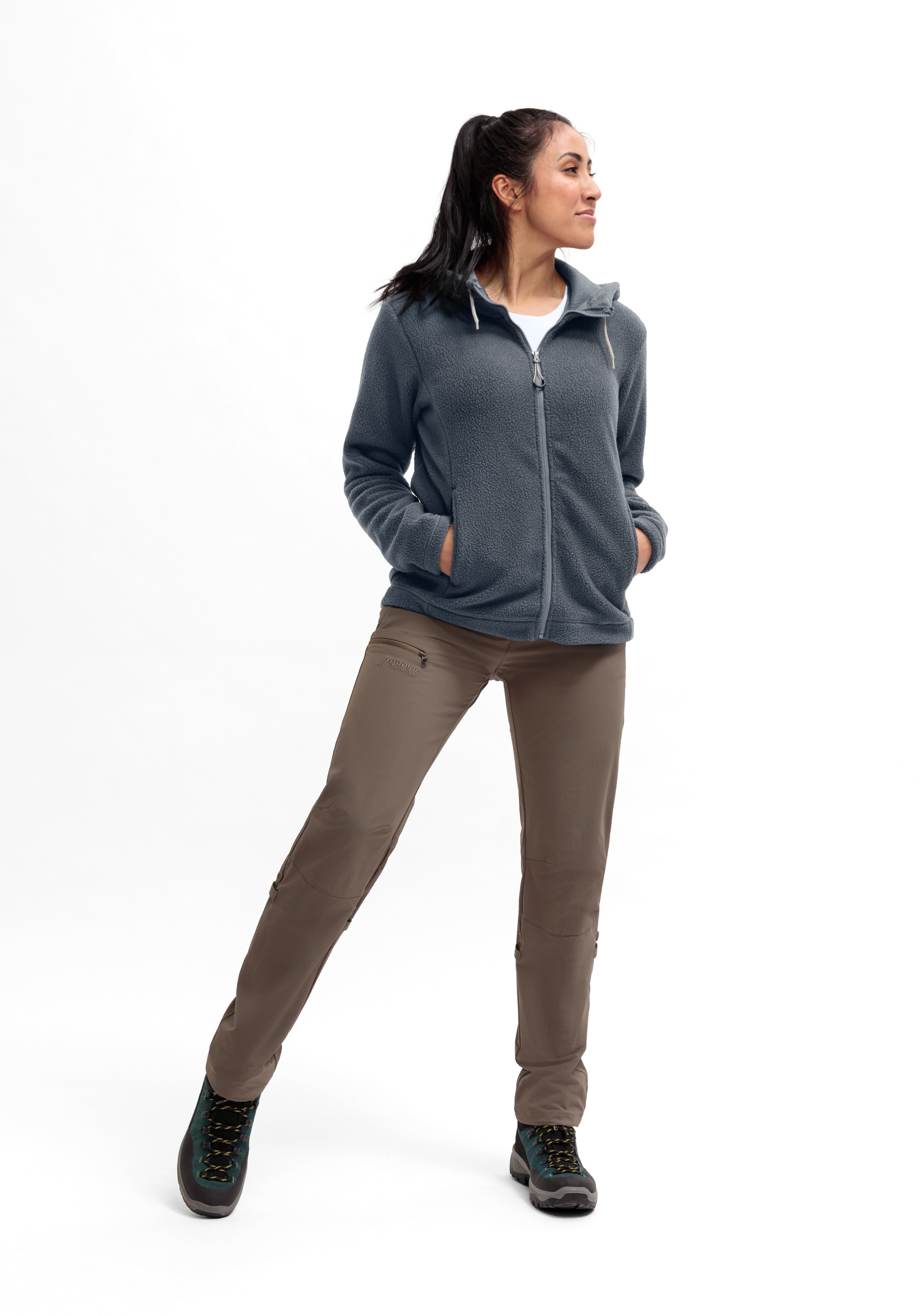 Maier Sports Veste polaire »Racka W« polaire femme, midlayer fonctionnel, fermeture éclair intégrale