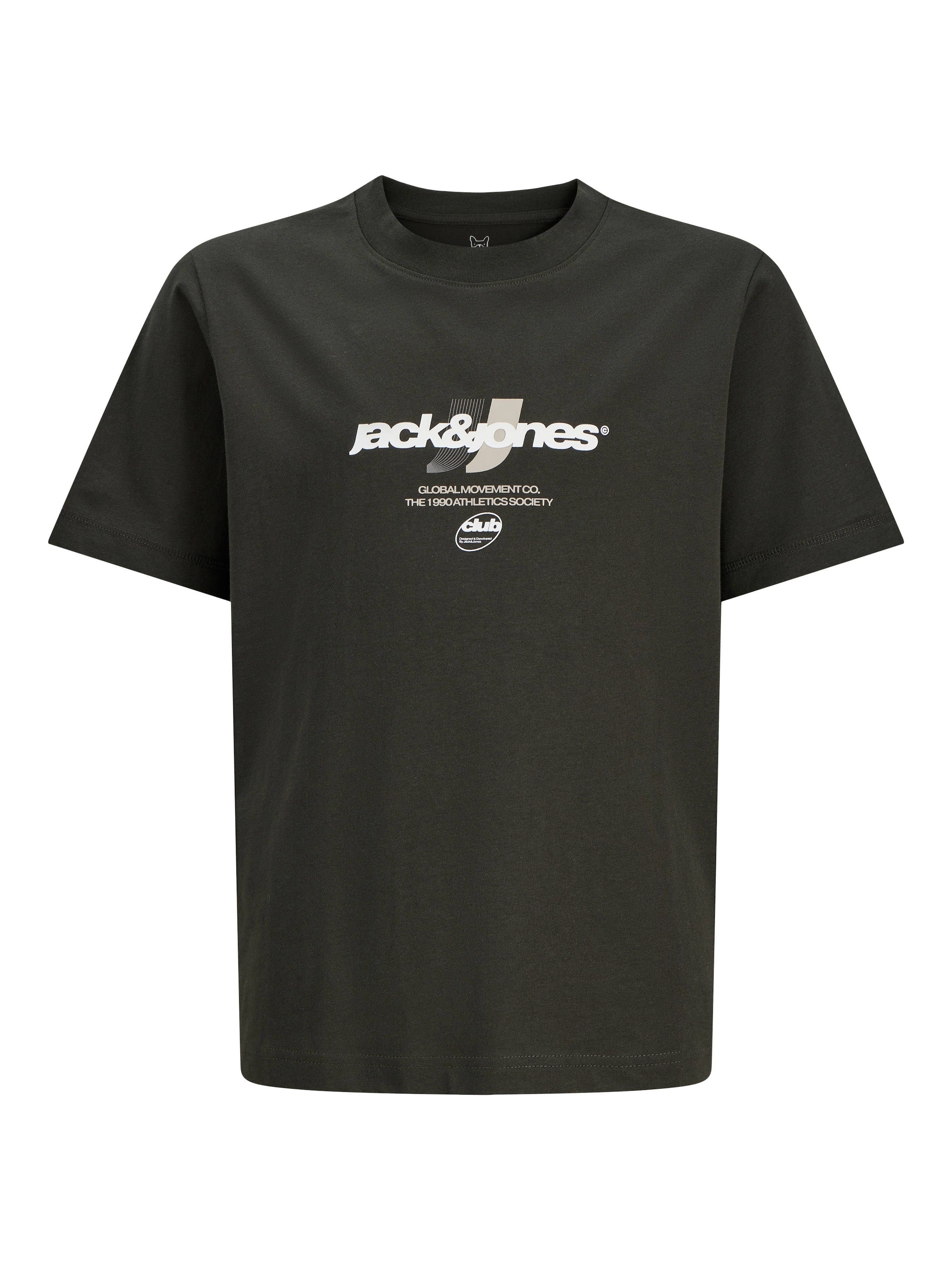 Jack & Jones Junior Rundhalsshirt »JCOCLUB GRAPHIC FRONT PRINT TEE SS JNR« Baumwolle, regular fit