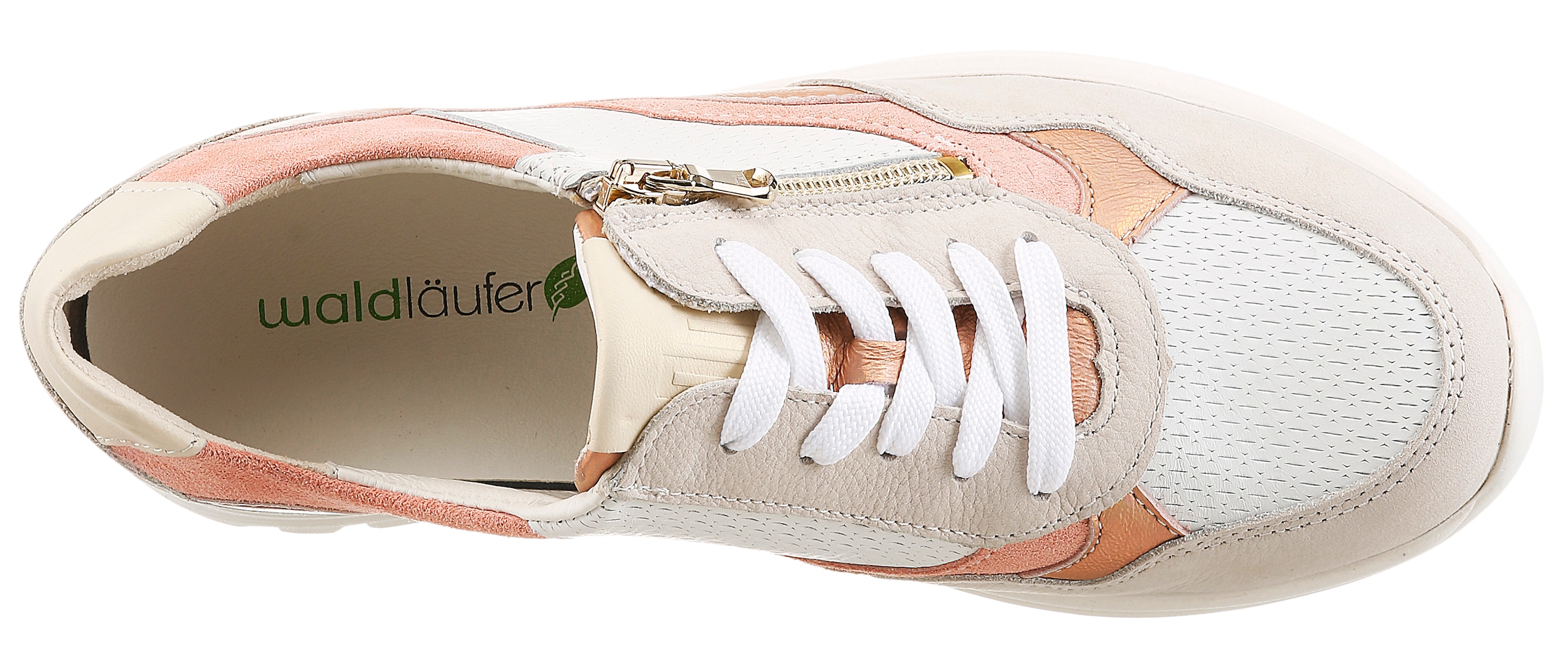 Waldläufer Baskets compensées »H-CARLA«  chaussure à lacets, chaussure basse, chaussure de loisir avec fermeture éclair