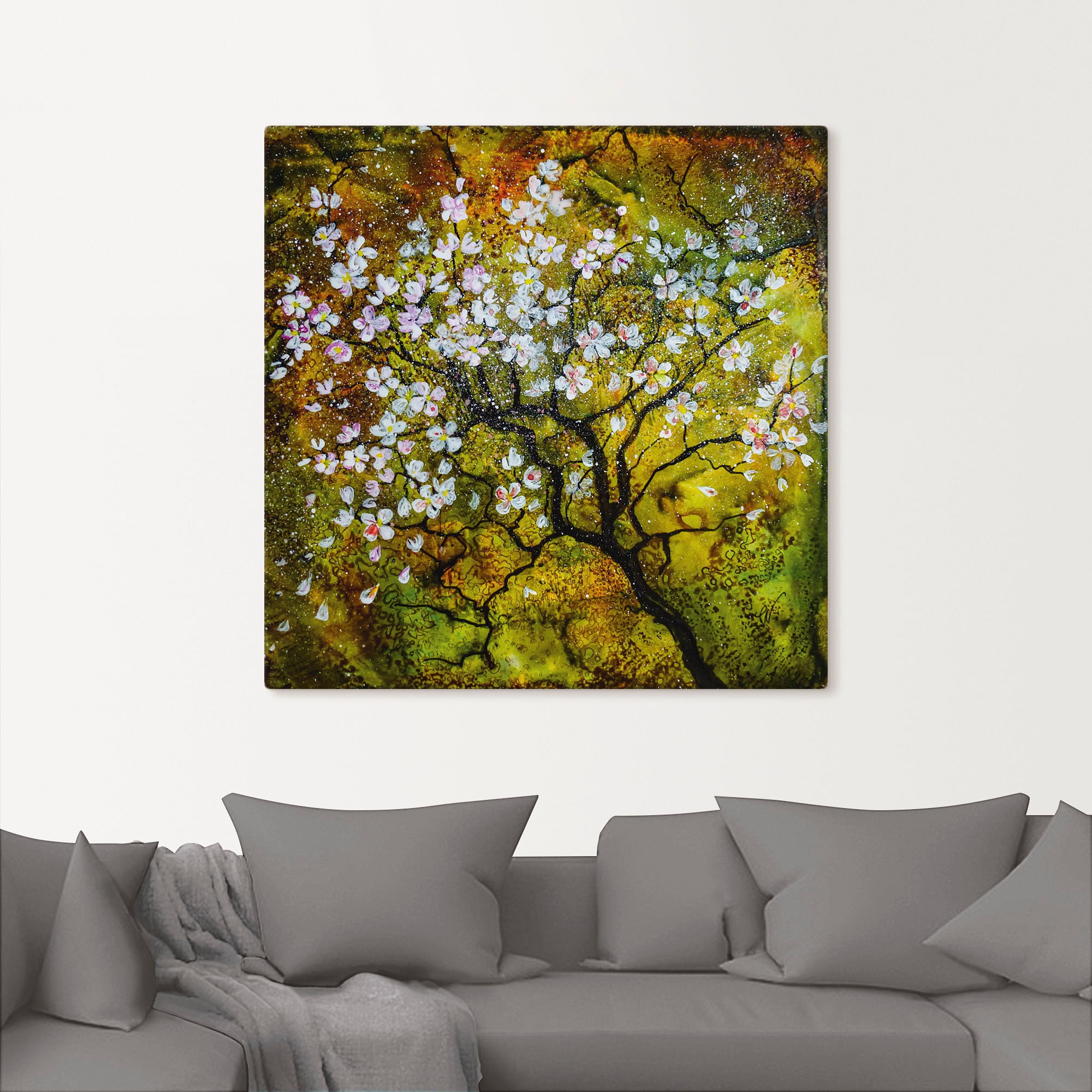 Artland Tableau sur toile »Kirschblüte« 1 cuis tlg. auf Holzrahmen gespannt