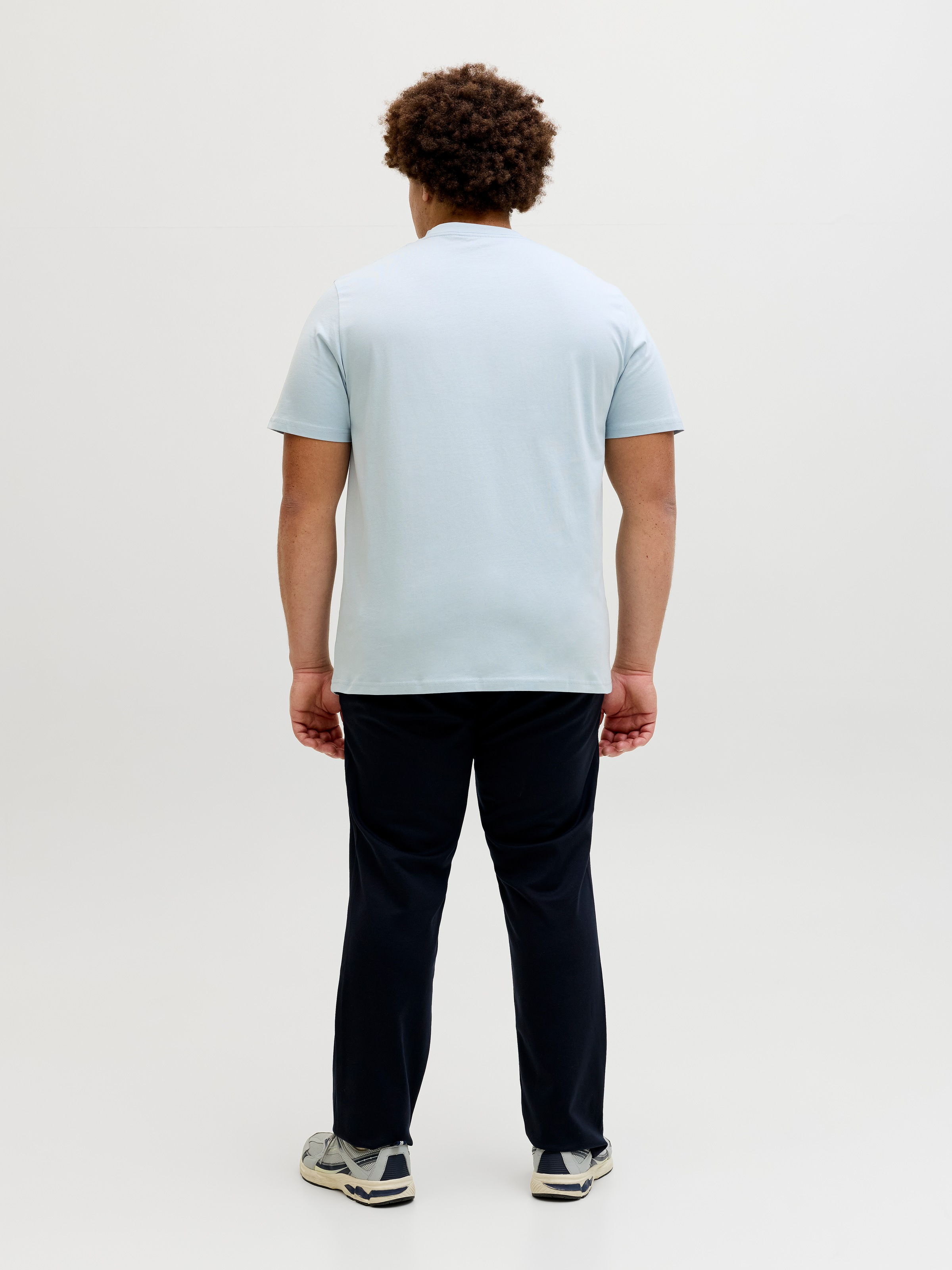 Jack & Jones PlusSize Shirt à col rond »JJESOHO TEE SS CREW NECK NOOS PLS« Coton, coupe regular fit