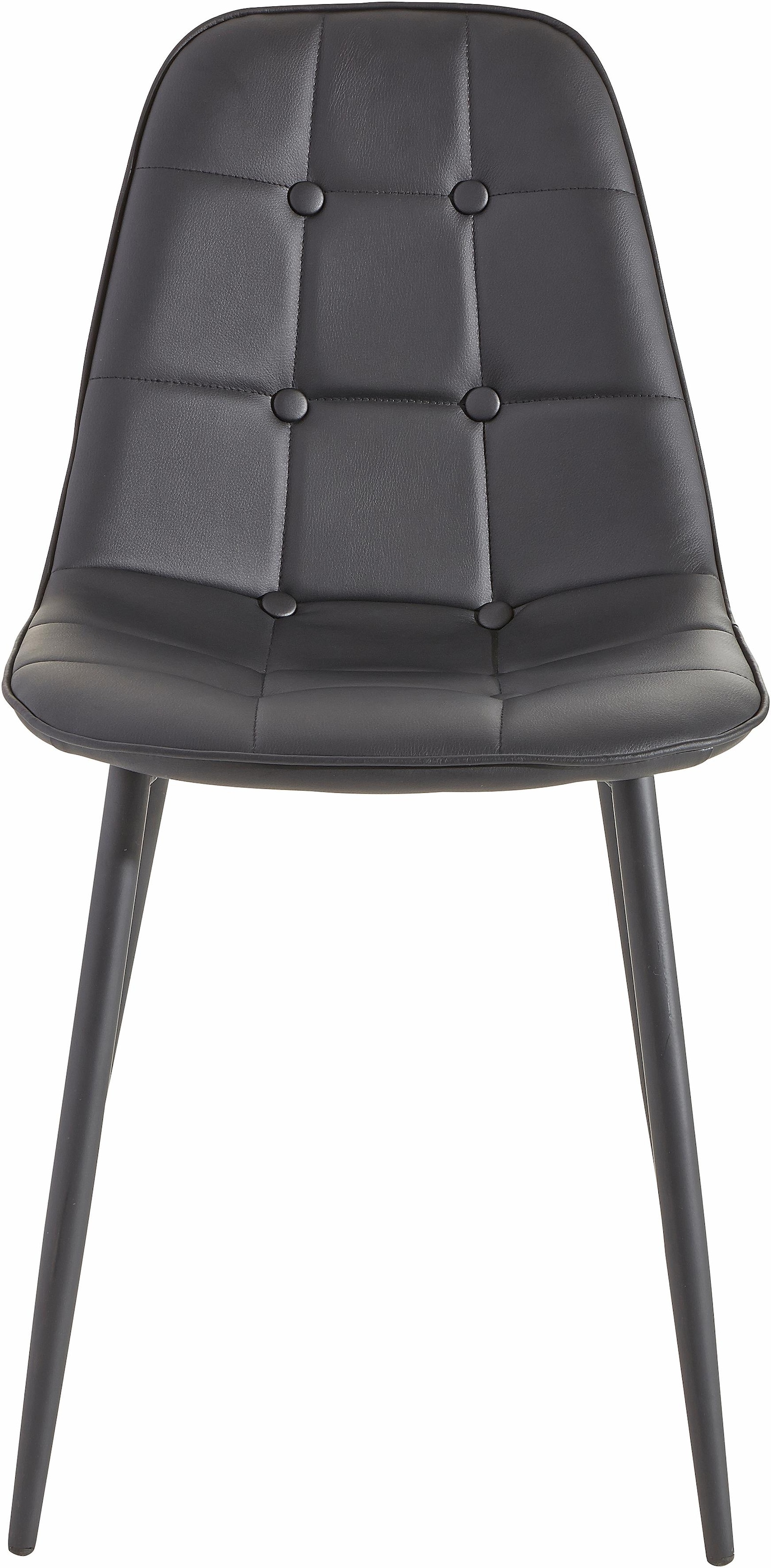 INOSIGN Essgruppe Set, 5 Stk. tlg. Esstisch, Breite 120 cm und 4 Esszimmerstühle, Bezug in Kunstleder