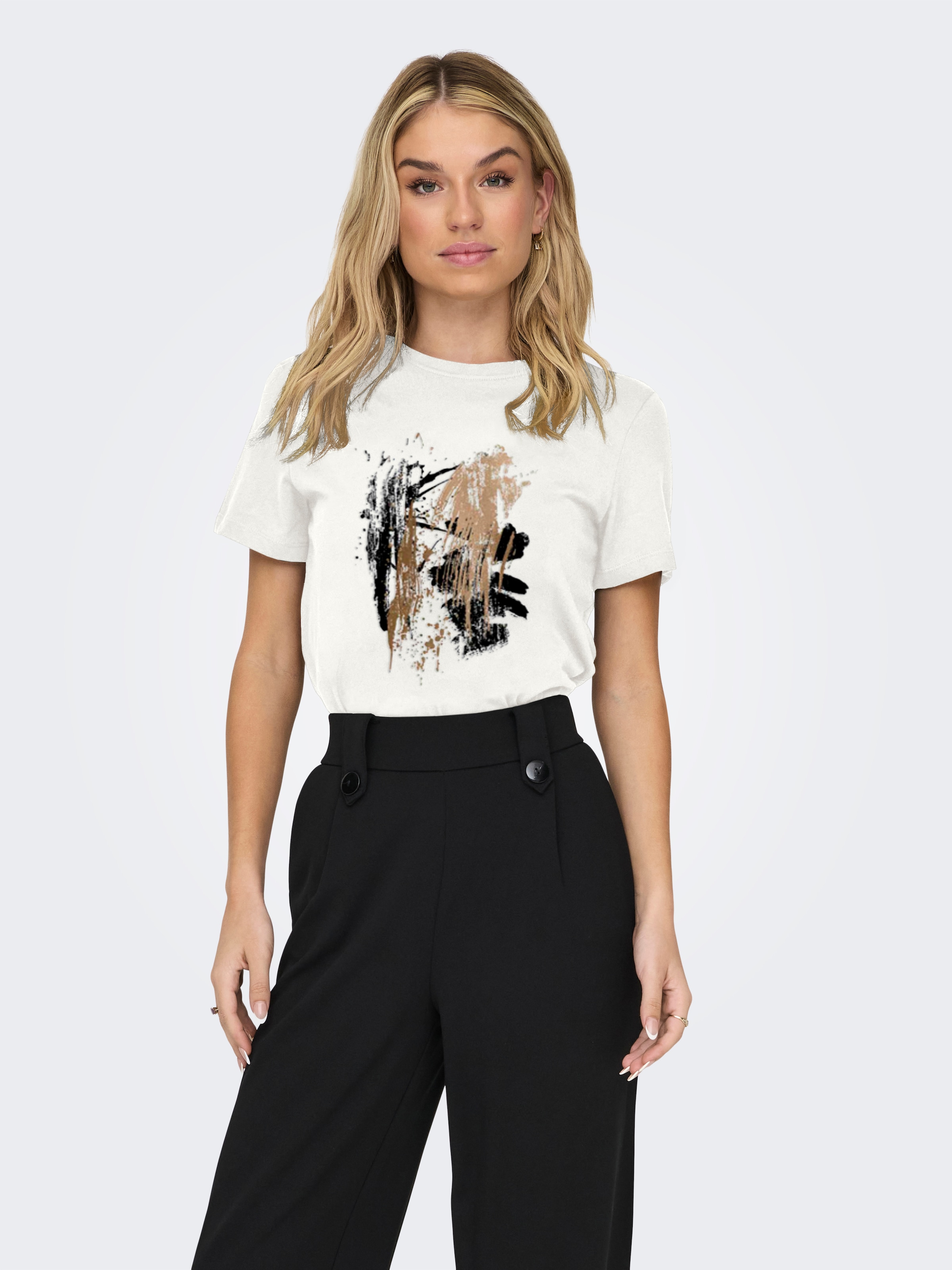 ONLY Kurzarmshirt »ONLKITA LIFE REG S/S MIX TOP CS JR«