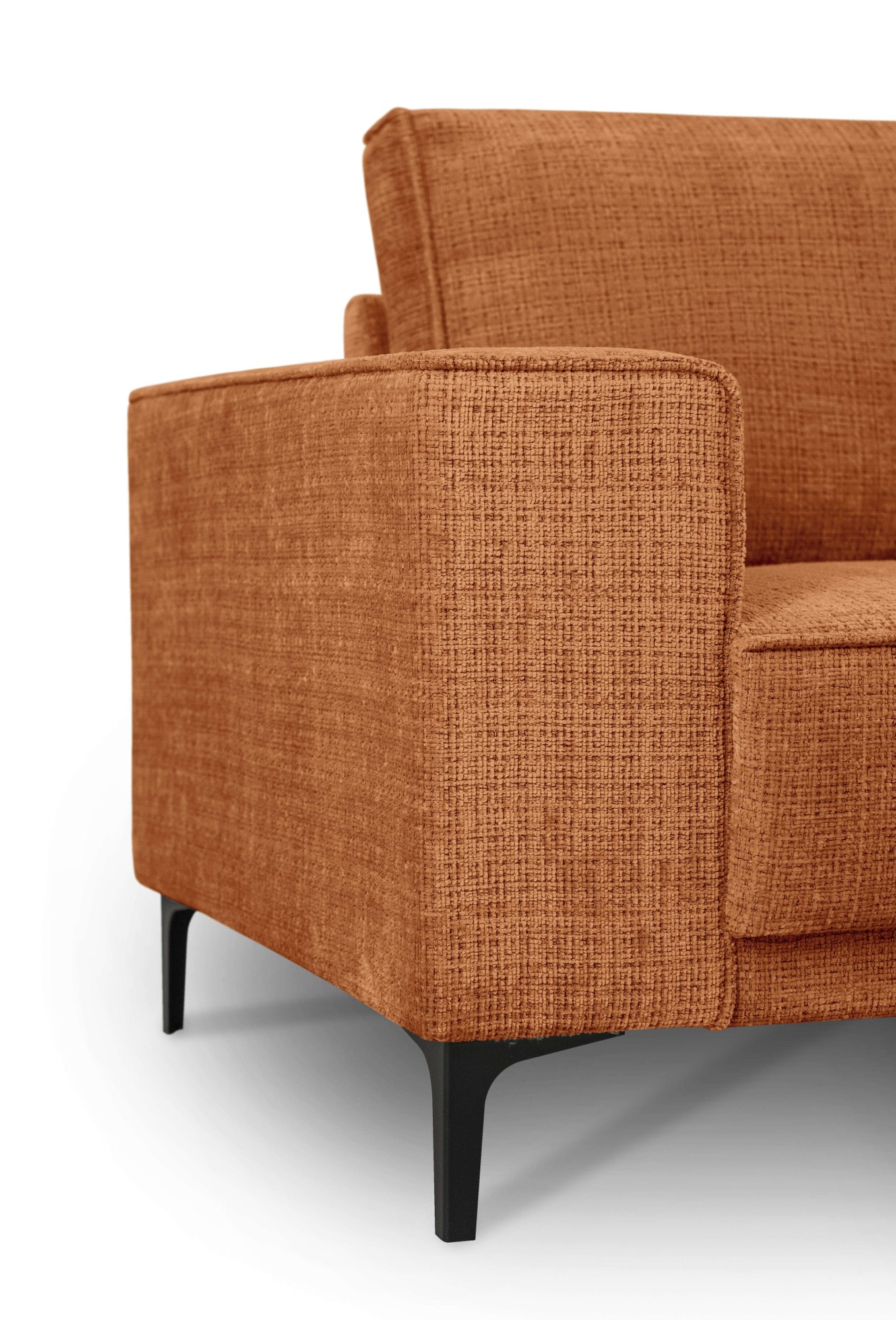 GOODproduct 2-places »OLAND Chenille, Sofa, B: 164 cm, Skandi-Design« 164 cm, suspension à vagues, design scandinave, pieds en métal