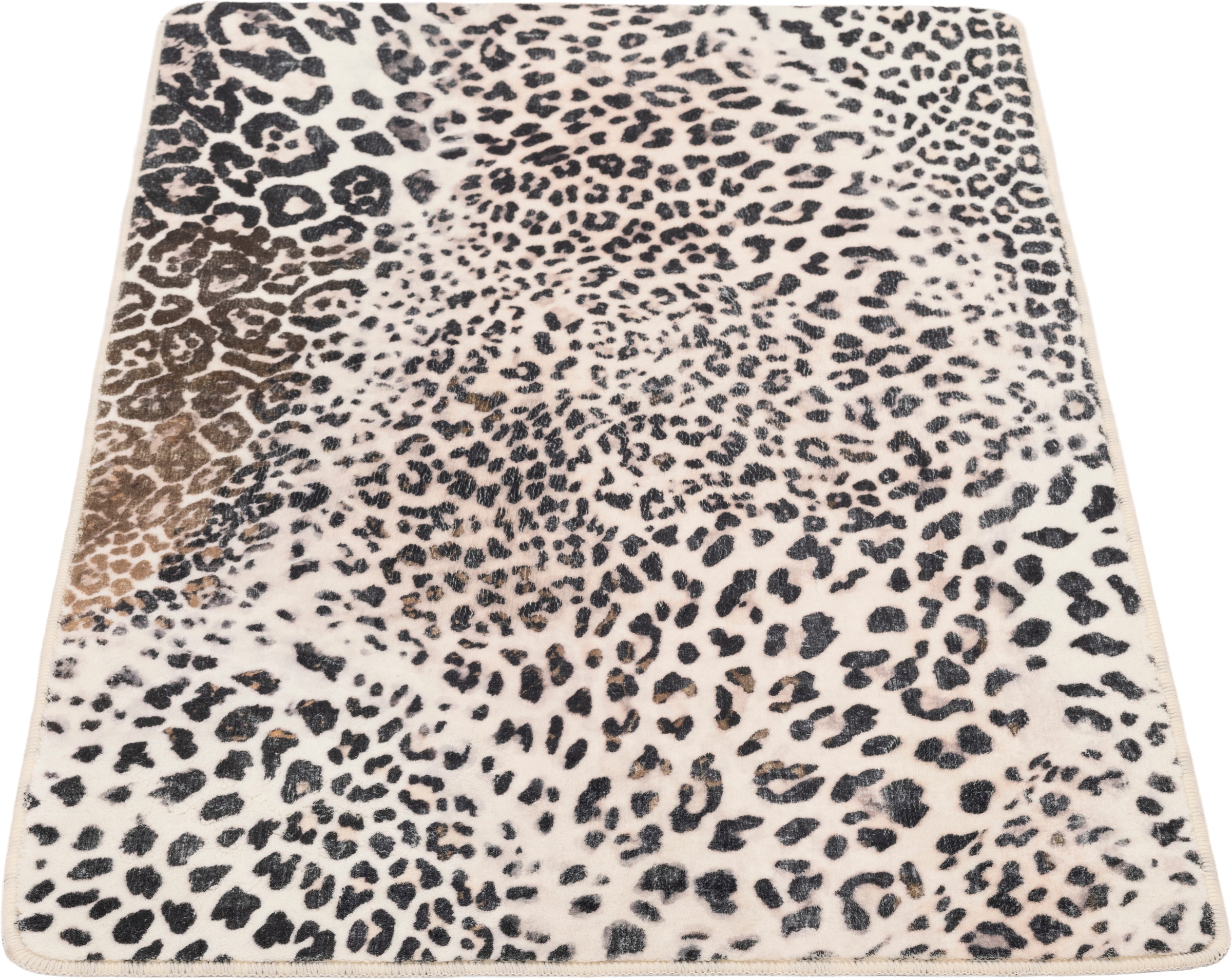 Gino Falcone Tapis de bain »Aquata GF-162, Badvorleger, Badezimmer Teppich« Höhe 5 mm Badteppich, bedruckt, Leopardenmuster, rechteckig