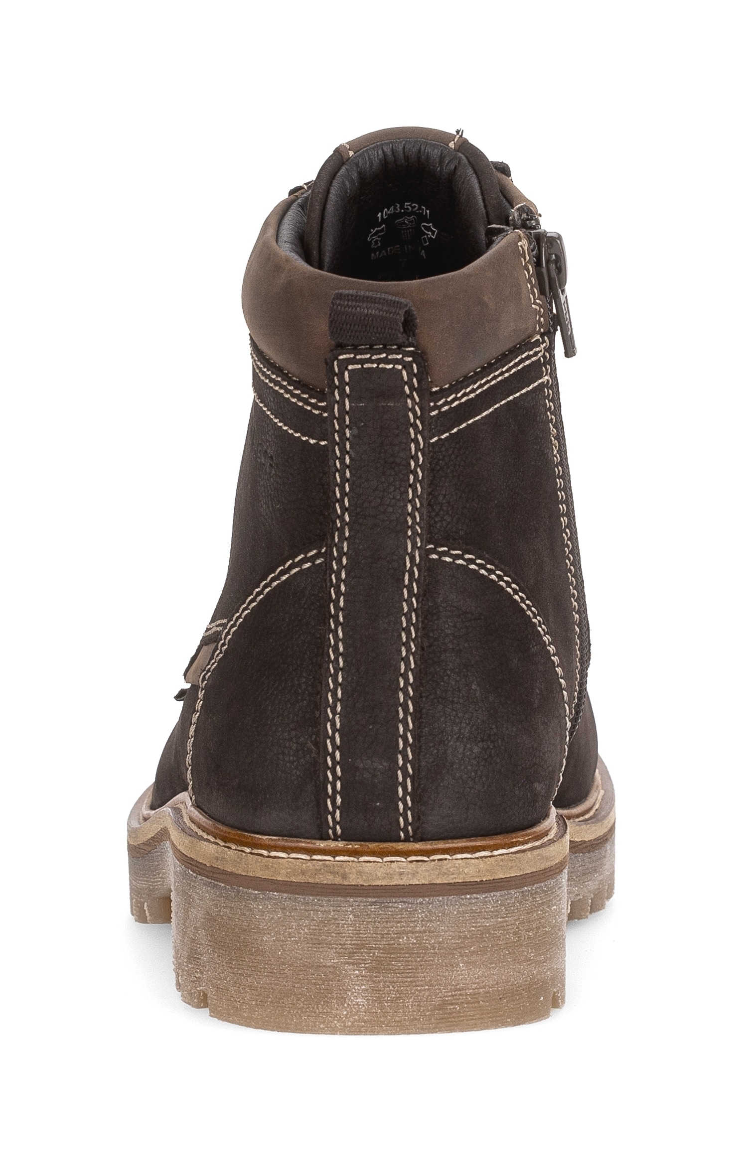 Pius Gabor Bottines à lacets  , bottines d'automne, chaussure outdoor avec fermeture éclair intérieure, largeur G