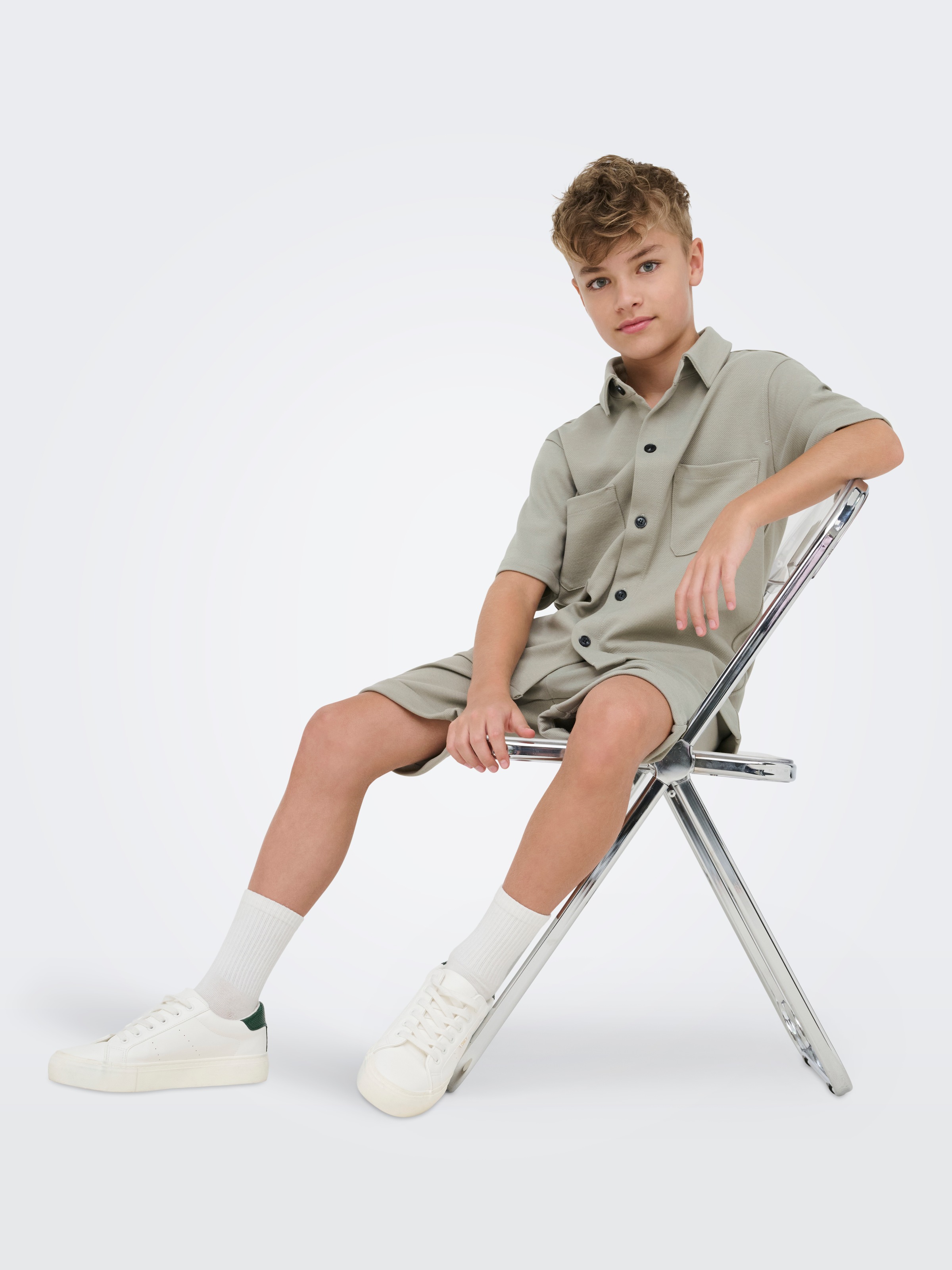 ONLY & SONS junior Kurzarmhemd »OSJNEW KODYL REG SS SHIRT SWT NOOS« Baumwollmischung, regular fit