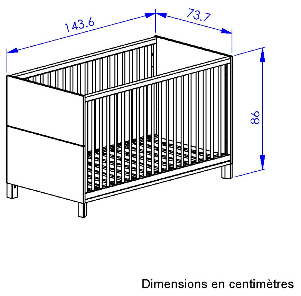 Gami Babyzimmer-Komplettset »Set N°2 Calypso« 5 Stk. tlg. Ein Schlafzimmer mit viel Stauraum