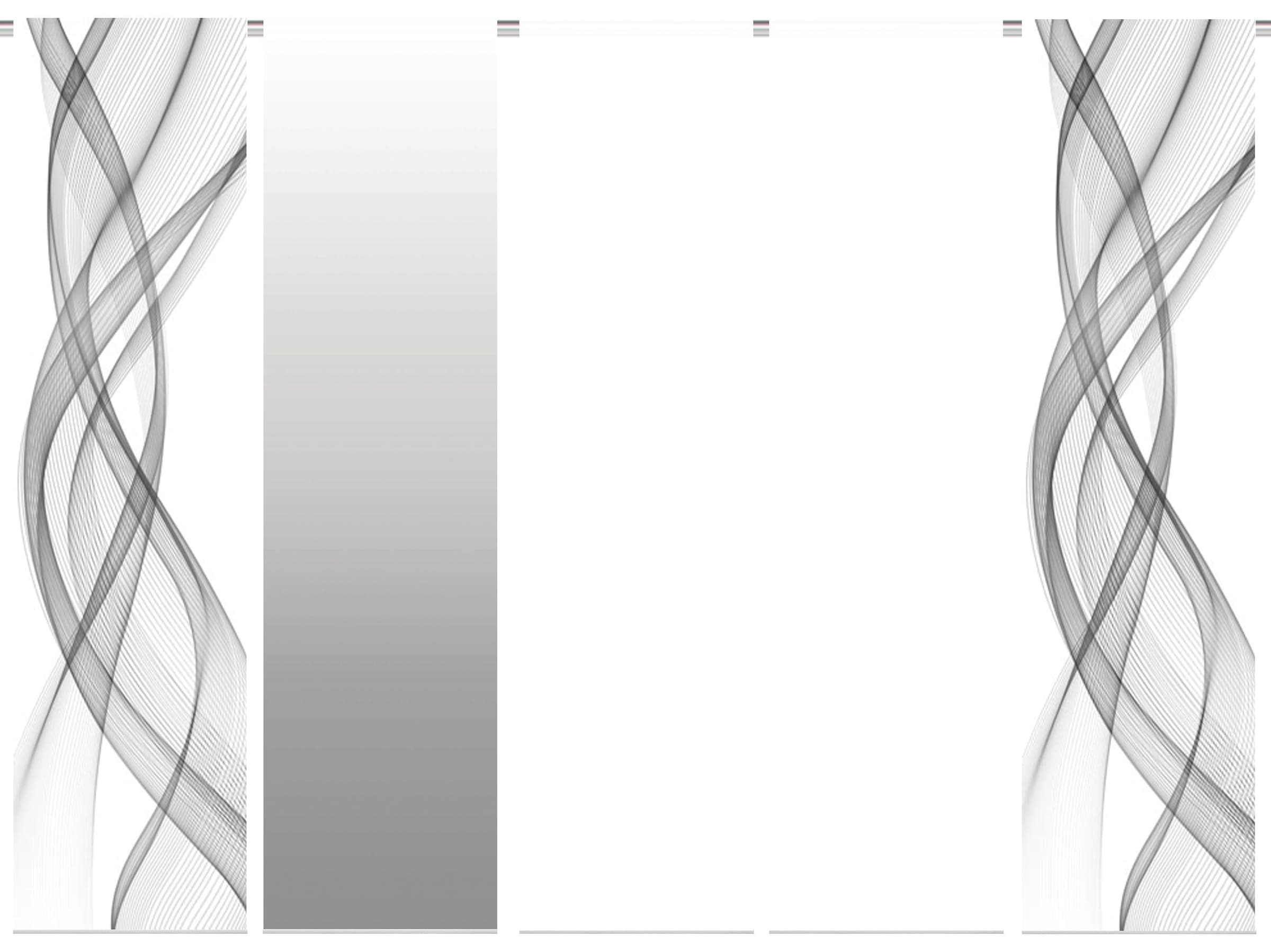 HOME WOHNIDEEN Rideau coulissant »FERROLA« Velcro 5 cuis tlg. HxB: 245x60, inkl. Befestigungszubehör