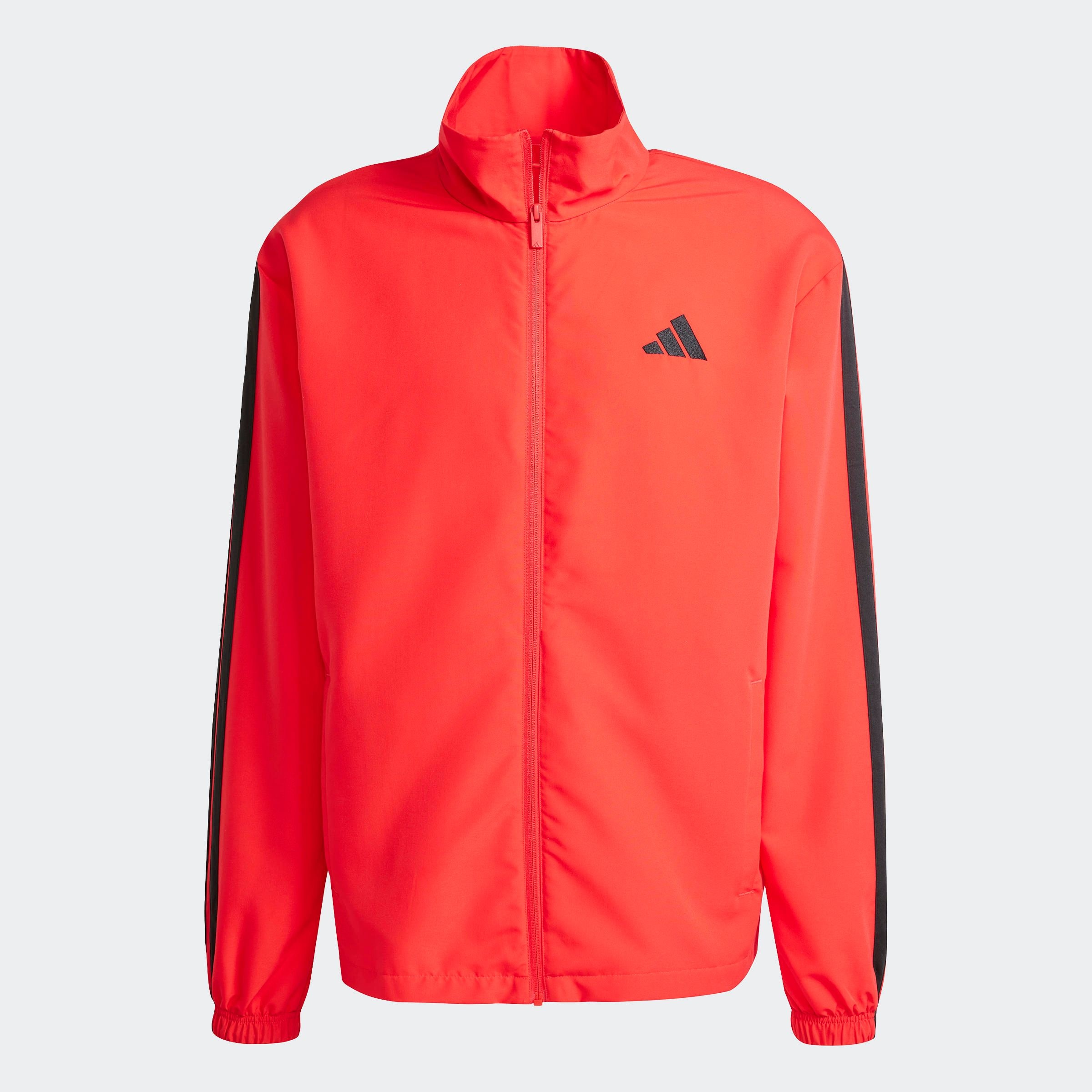 adidas Sportswear Combinaison d'entraînement »3-STREIFEN WOVEN« 2 cuis ensemble deux pièces, en polyester, avec fermeture éclair continue