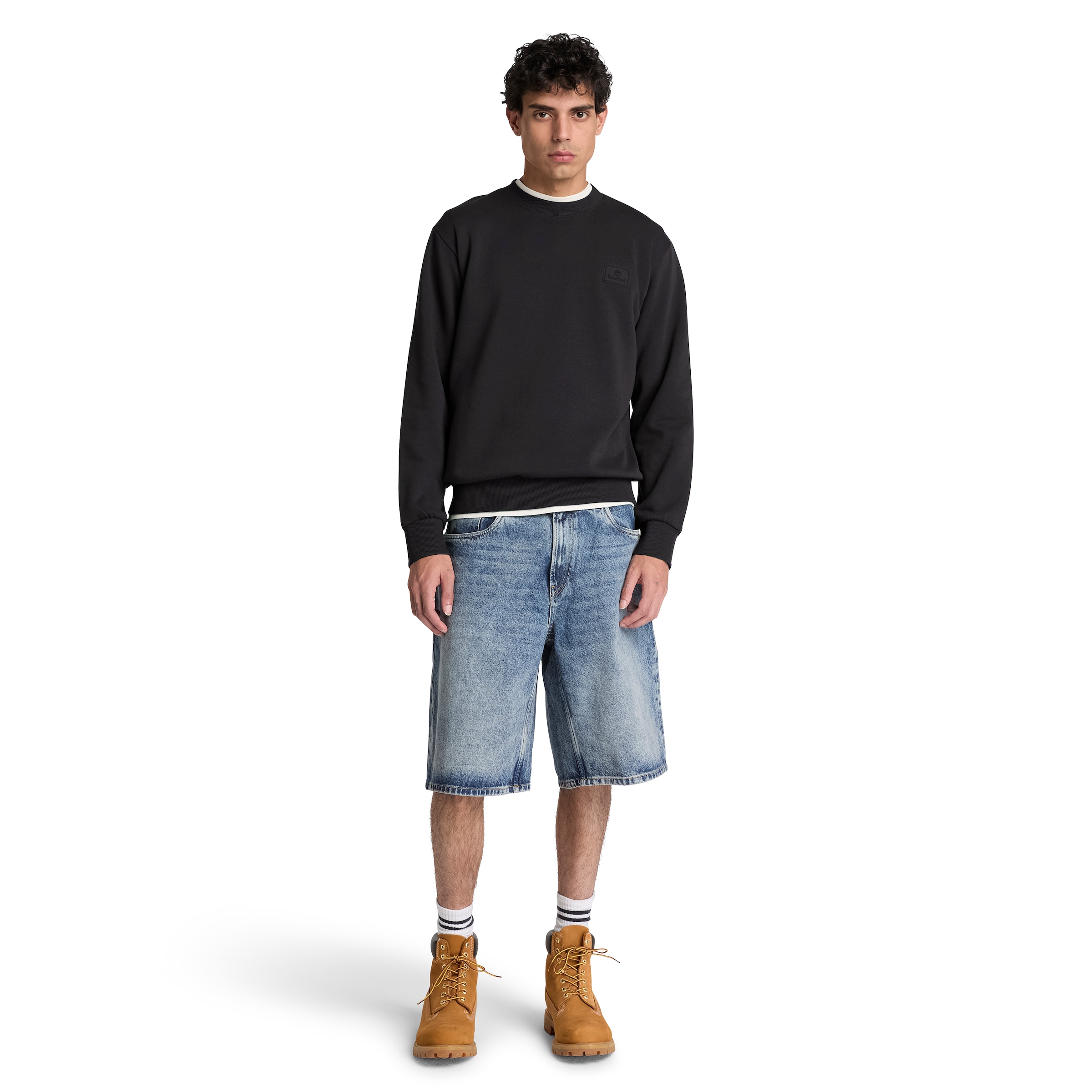 Timberland Sweatshirt »Silicon Badge BB Crew Sweatshirt«, aus Baumwolle und Polyester, erhältlich in den Grössen S bis XXXL
