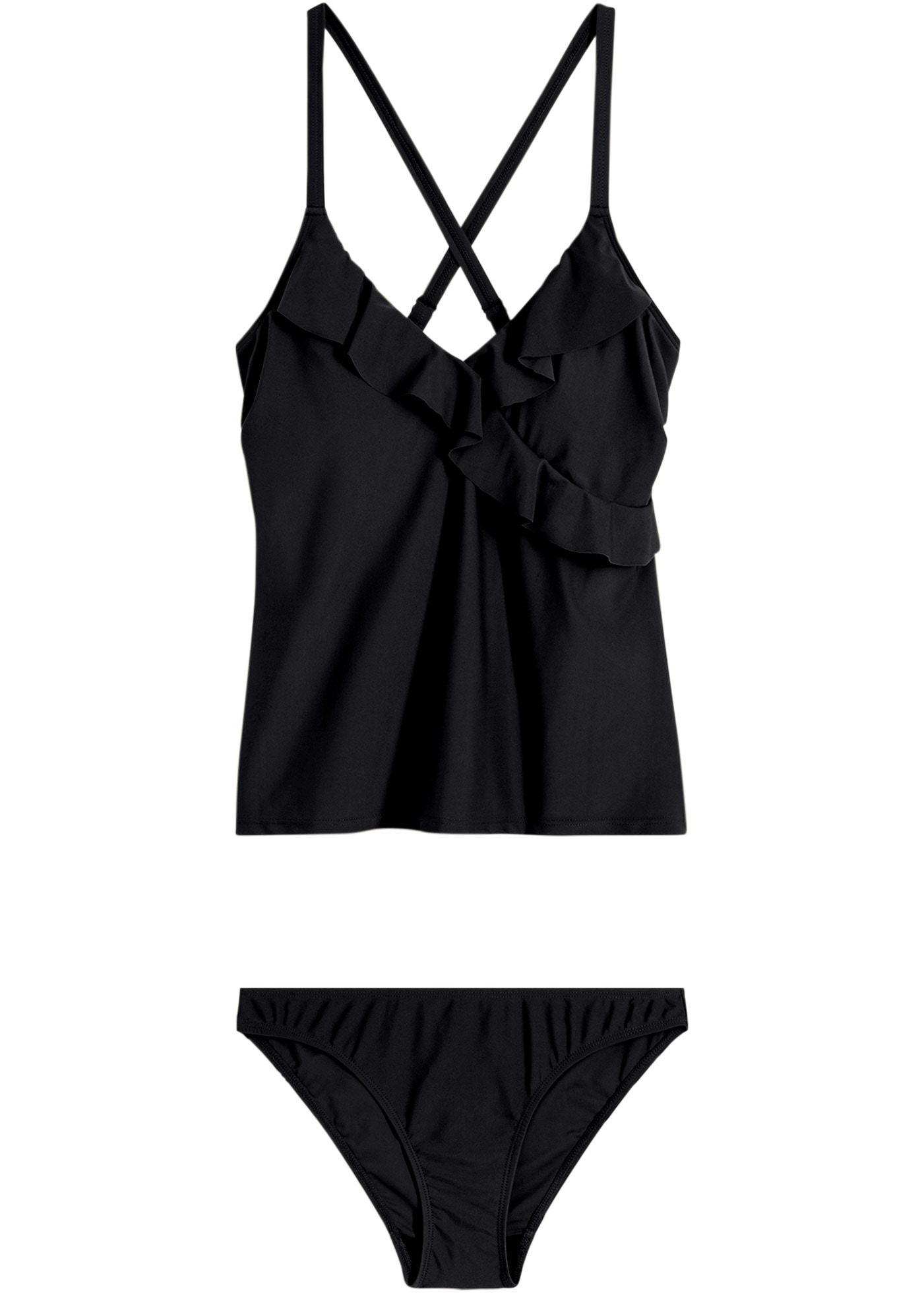bonprix Tankini Set, 2 cuis mit Volants, gefüttert