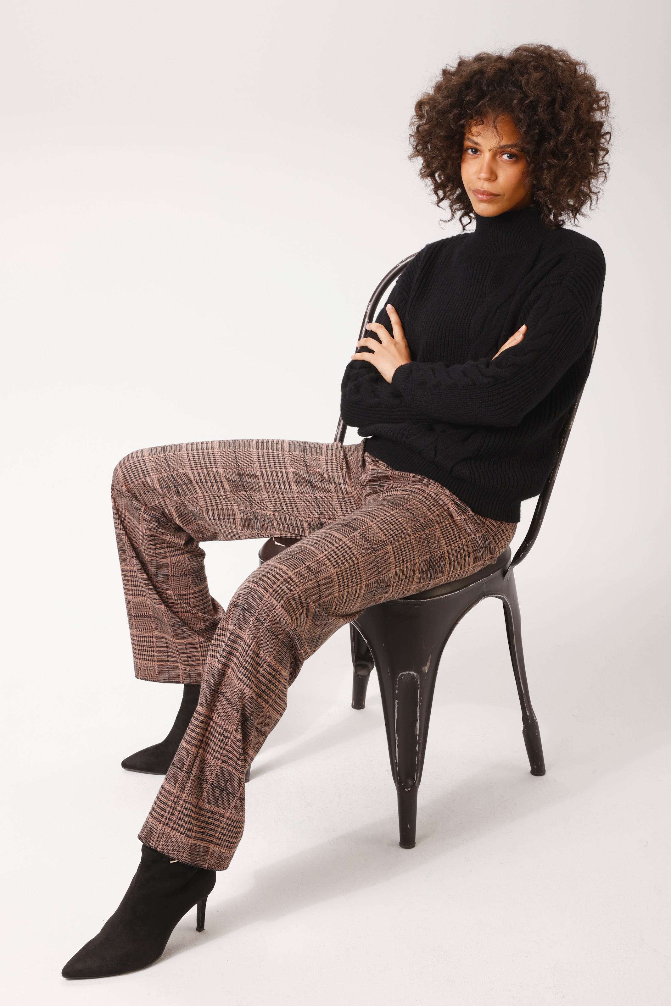 Aniston CASUAL Pull en tricot orné de torsades - NOUVELLE COLLECTION