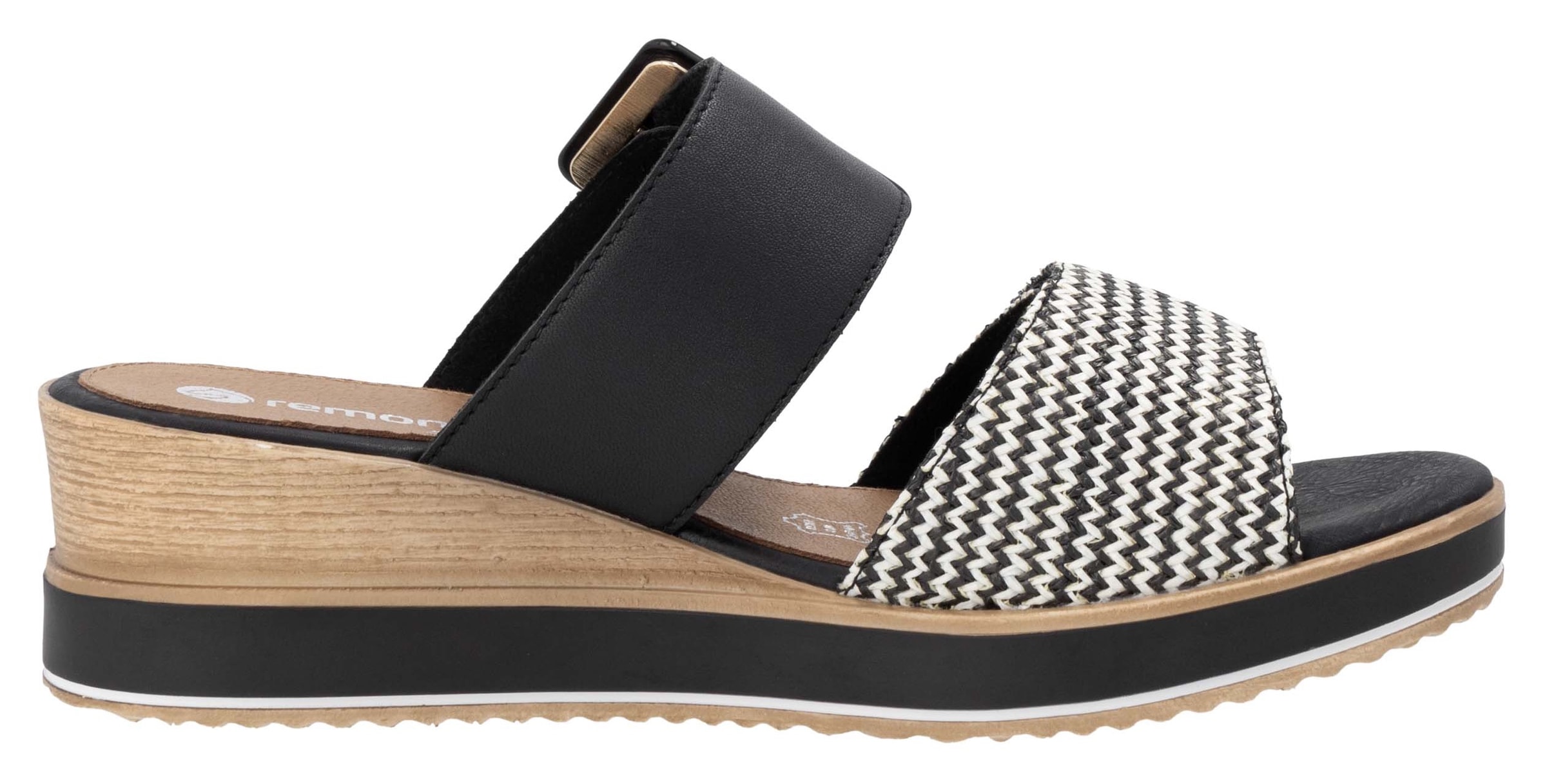 Remonte Pantoffel  , Keilabsatz, Sommerschuh, Bequemschuh mit Softfussbett