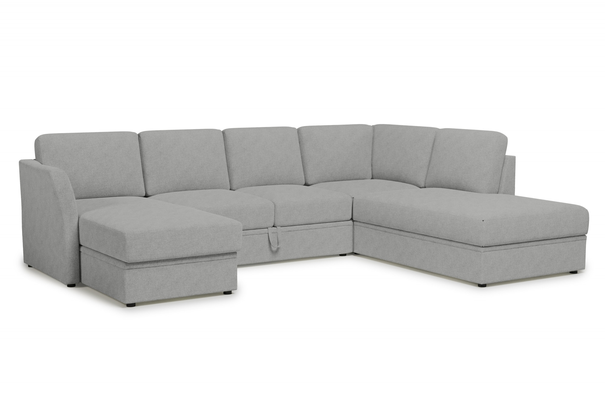 Home affaire Wohnlandschaft »Lavars Schlafsofa« mit Bettfunktion und Stauraum, in zwei verschiedenen Bezugsqualitäten