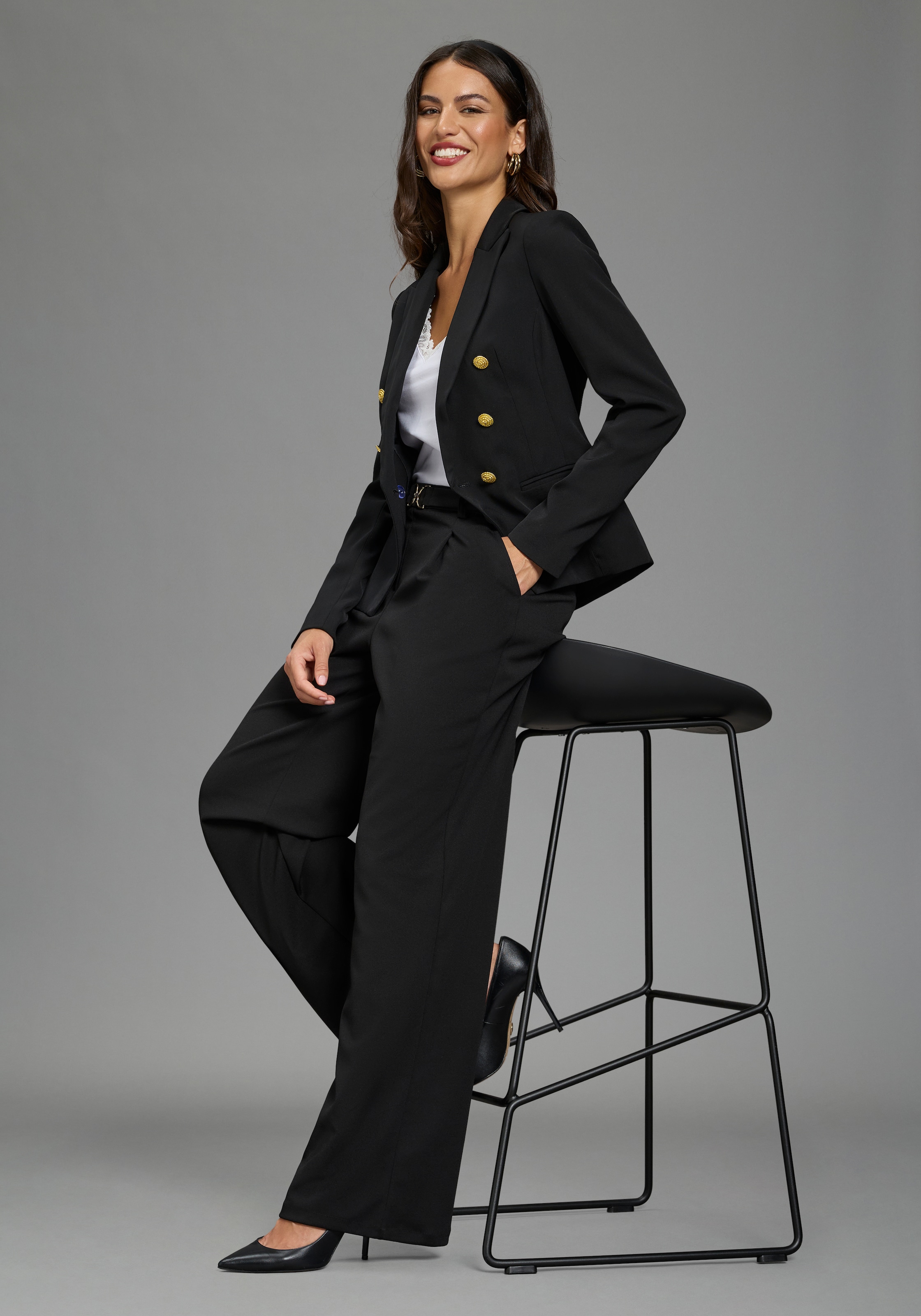 Melrose Jackenblazer mit goldfarbenen Knöpfen