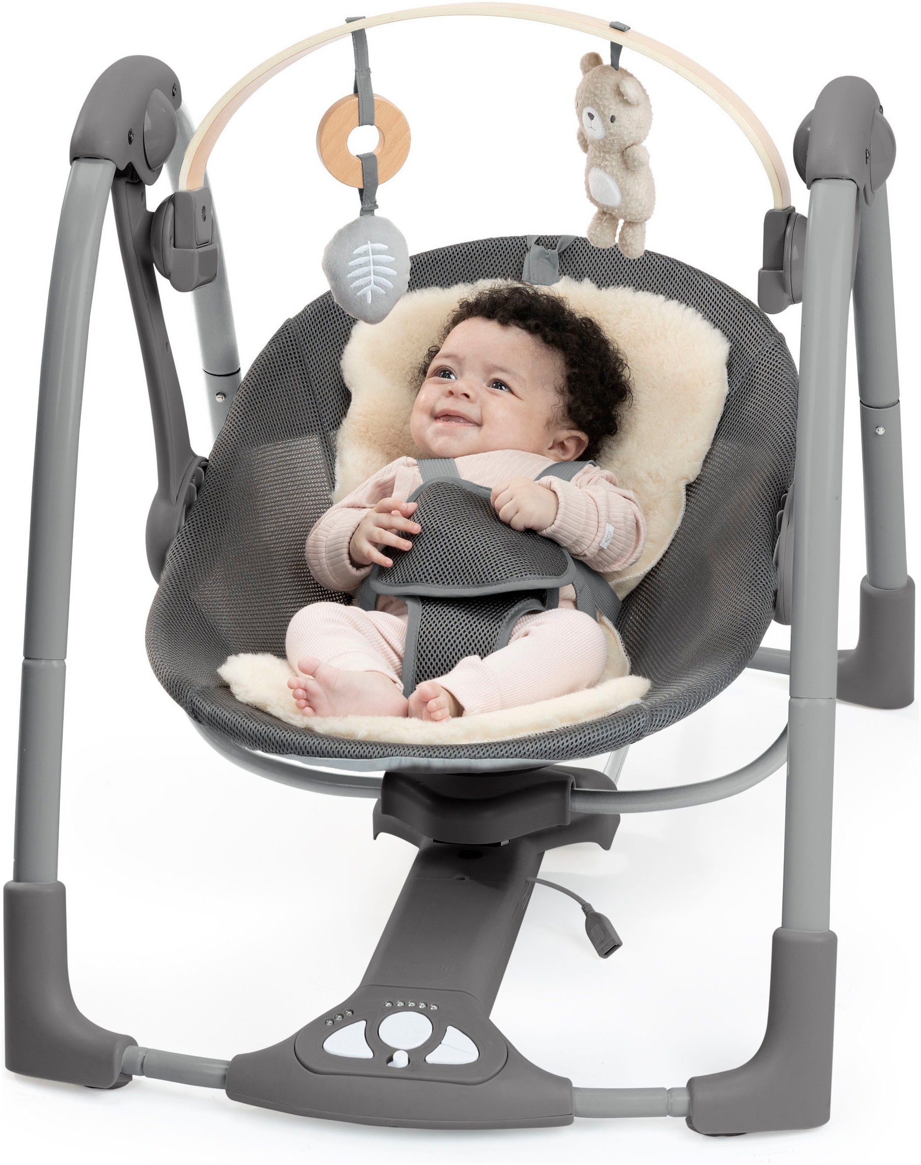 ingenuity Babywippe »Every Season™ Swing 'n Go Portable Swing™ - Wesley™« bis 9 kg mit Musik und Geräuschen