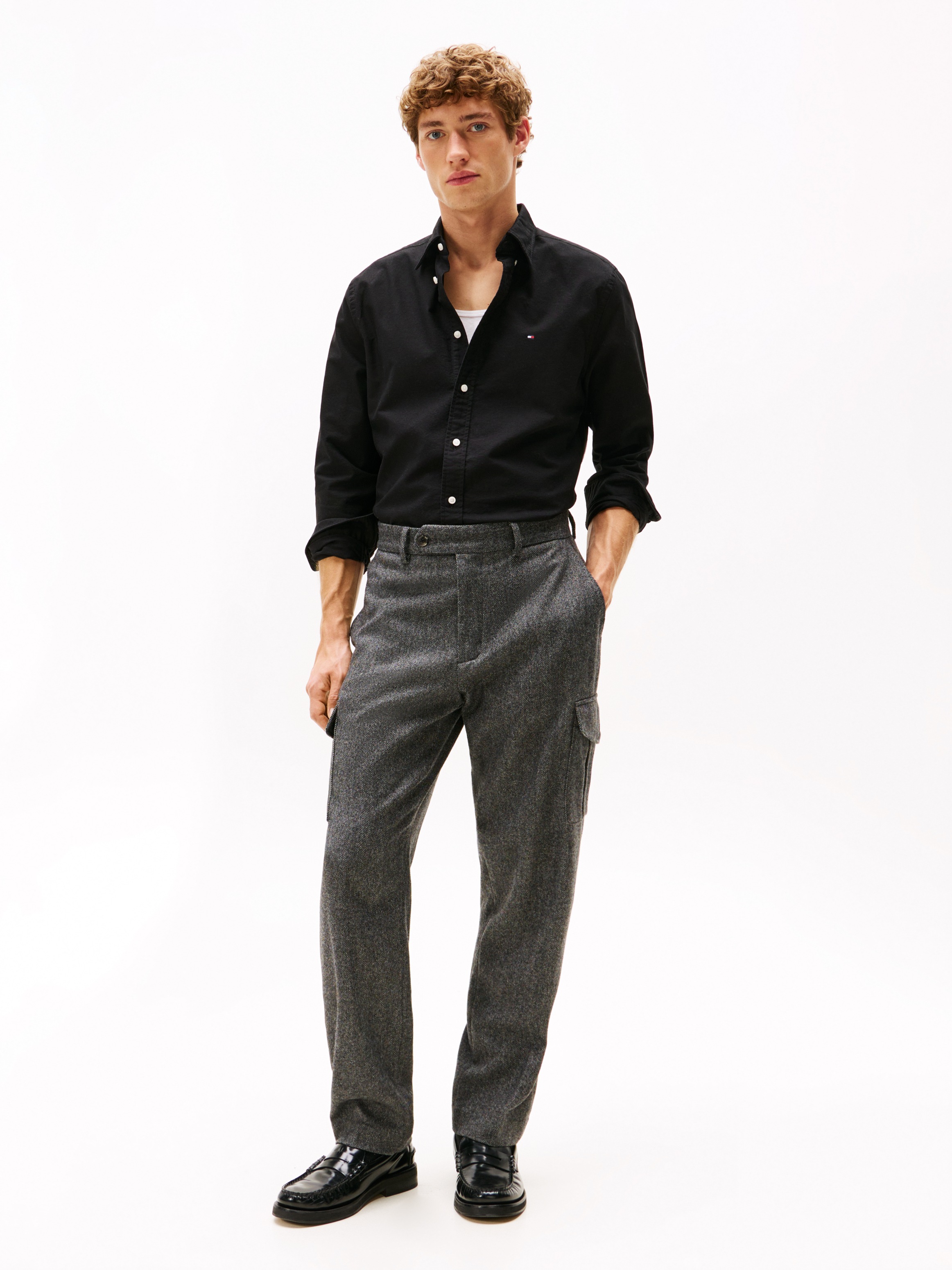 Tommy Hilfiger Langarmhemd »SOLID HERITAGE OXFORD RF SHIRT«