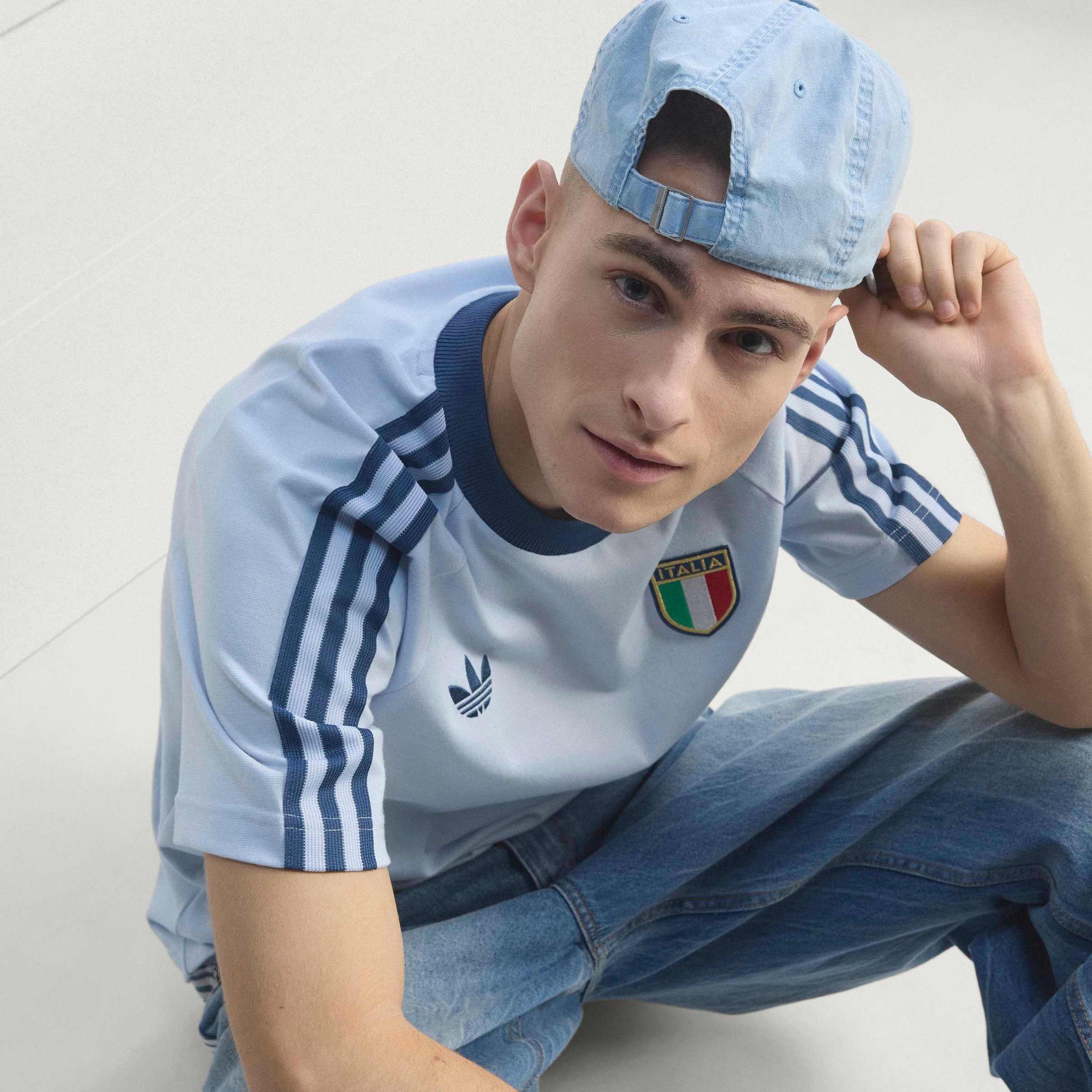 adidas Performance T-shirt »FIGC OG TEE« style sportif, sans fermeture, en coton