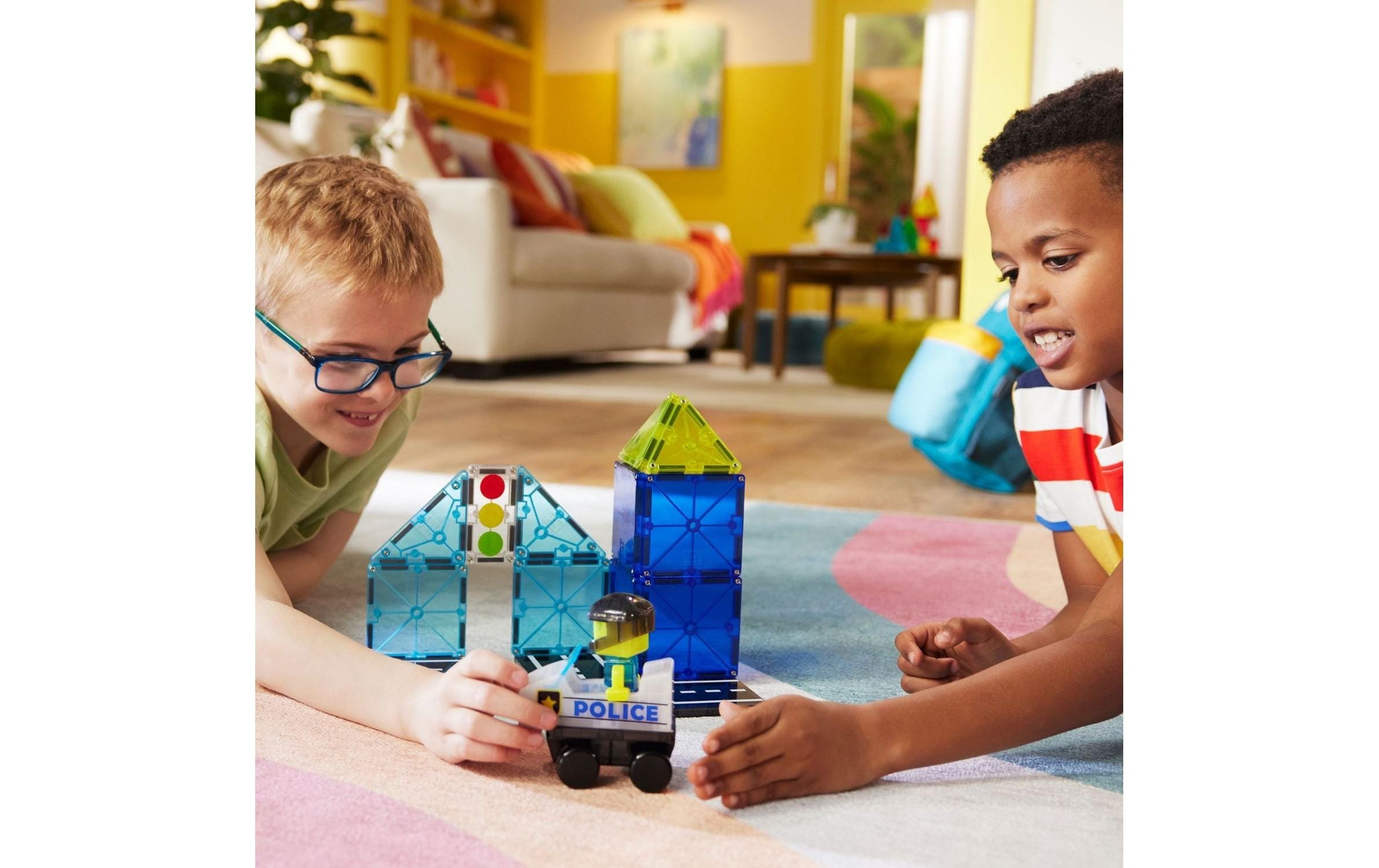   Steinbaukasten »Magna-Tiles Police Patrol 20 Teile«