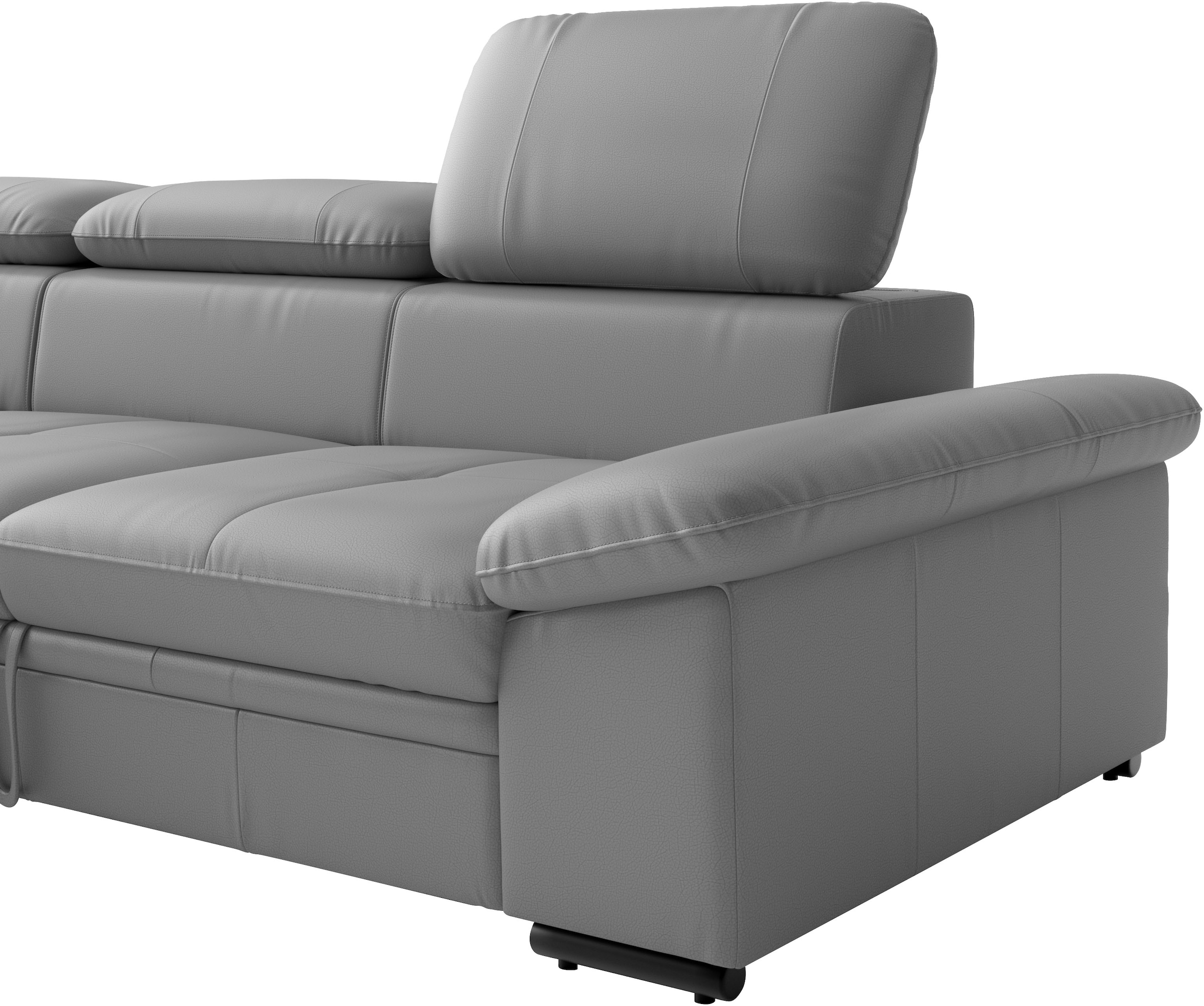 sit&more Canapé d'angle »Viola L-Form, B: 249 cm, Arm- & Kopfteilverstellung« optionnellement avec fonction de couchage