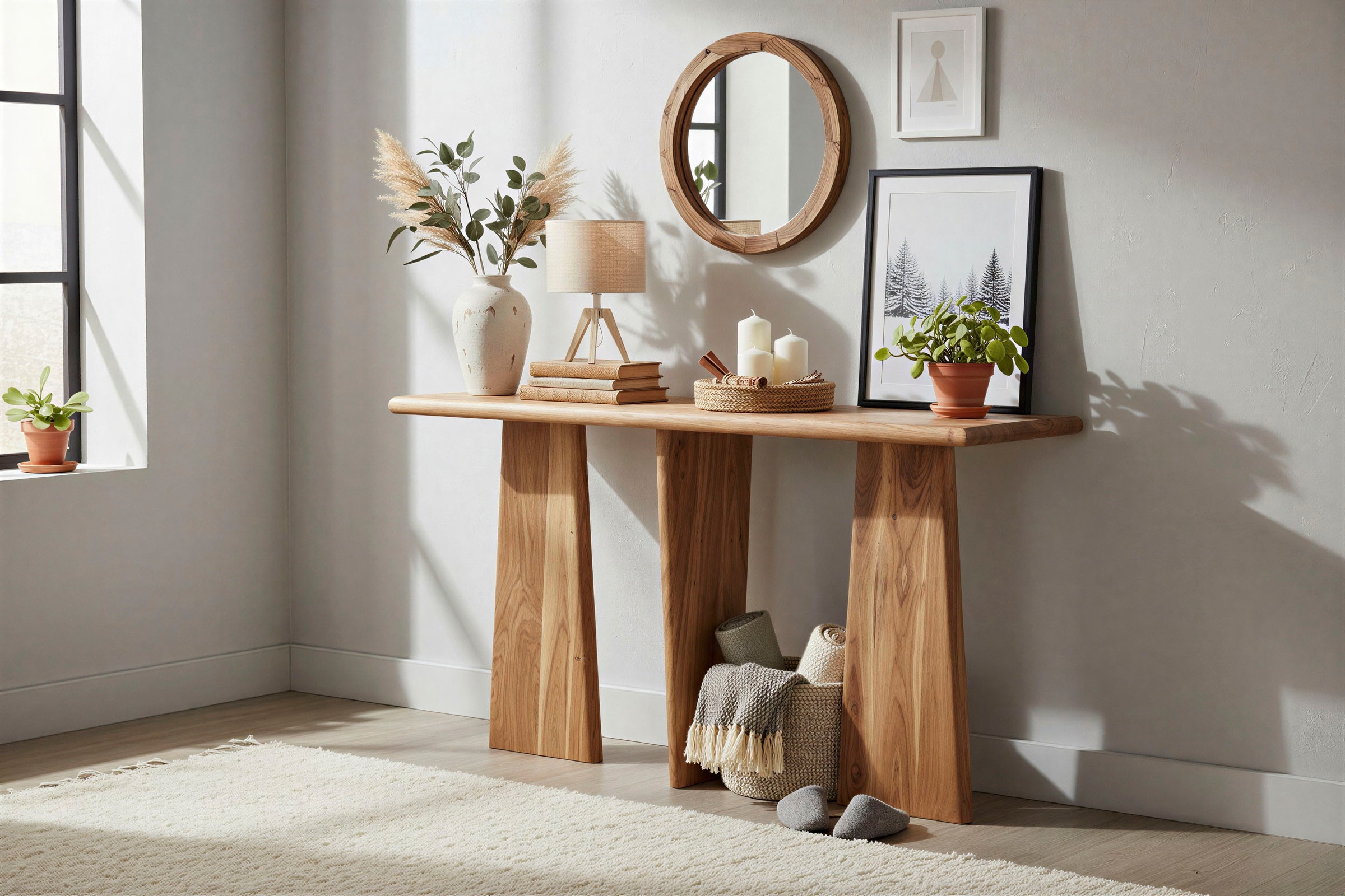 SIT Konsolentisch »ACACIA WAVE« mit aussergewöhnlichem Gestell