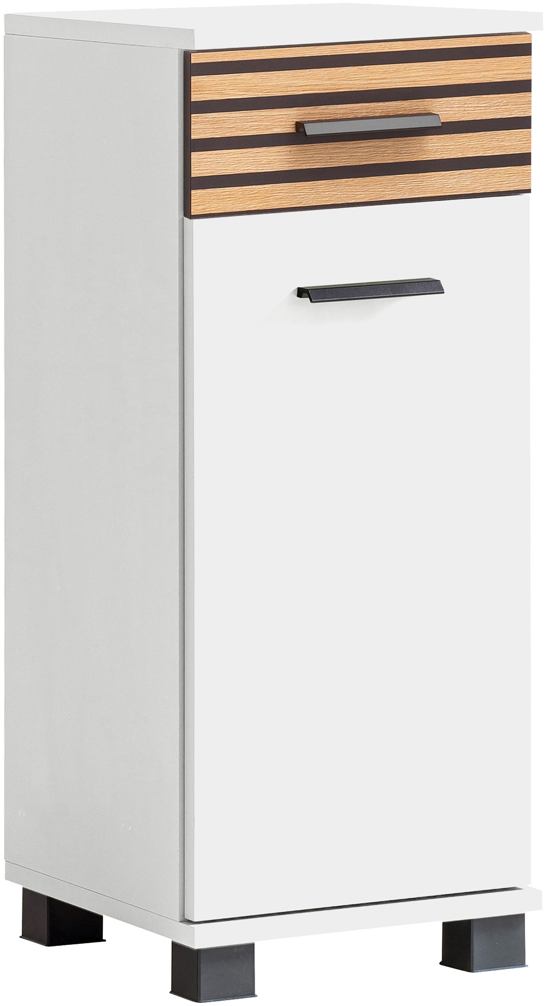 welltime Unterschrank »Katta, Breite 30 cm« Wechselbarer Türanschlag, Schublade mit Akustikprint