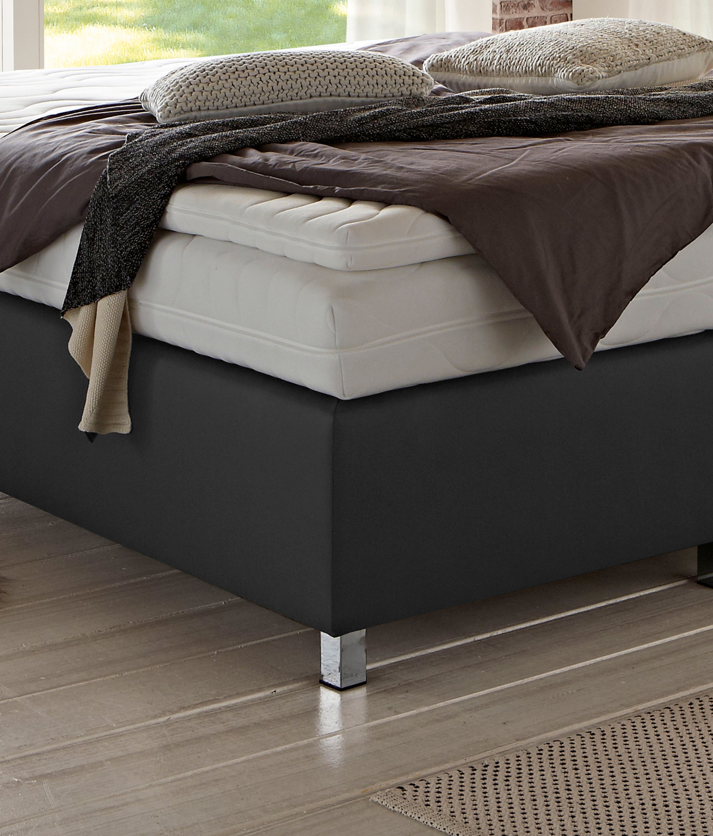 Westfalia Schlafkomfort Lit boxspring »London in den Breiten 160x200, 180x200cm & 200x200cm«