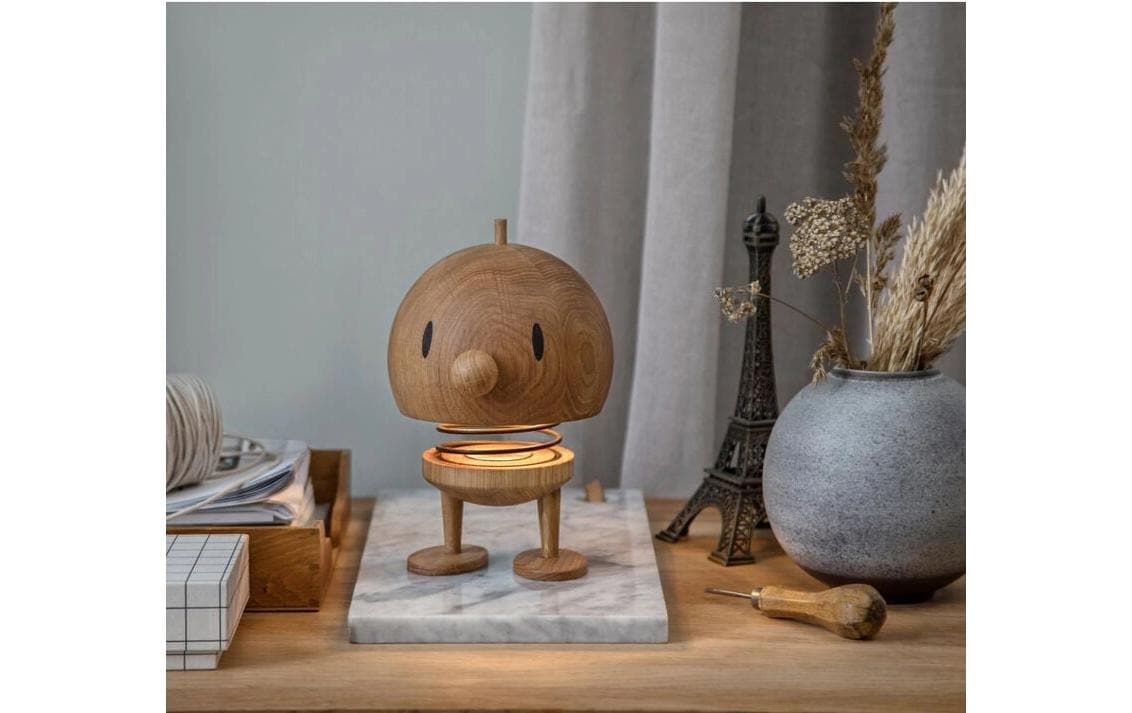 HOPTIMIST Tischleuchte »Hiotunust Eiche L, 10 x 10 x 15 cm« 1 Stk. Warmweiss