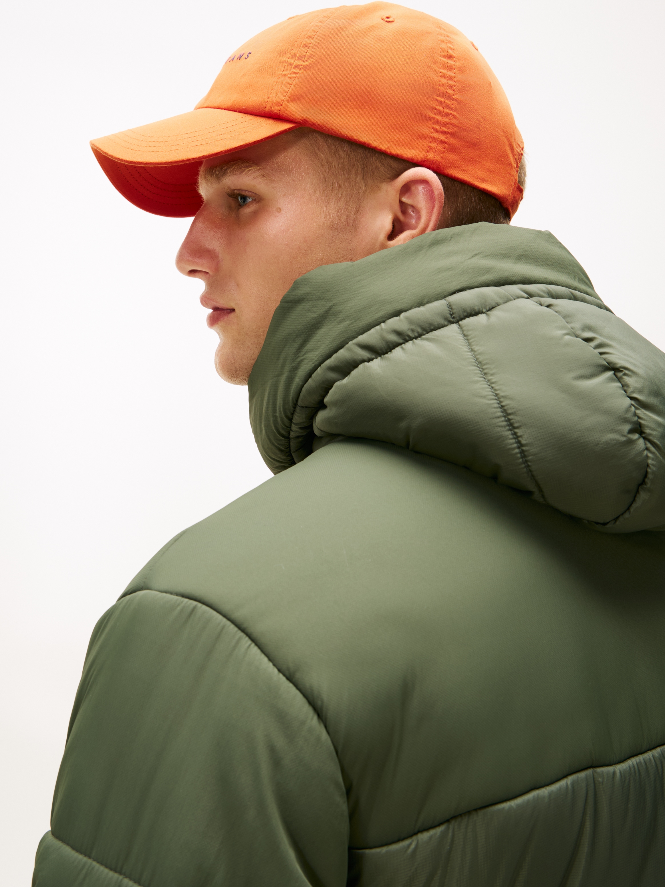 Tommy Jeans Manteau matelassé »FABRIC MIXED PARKA« Regular fit mit Kapuze