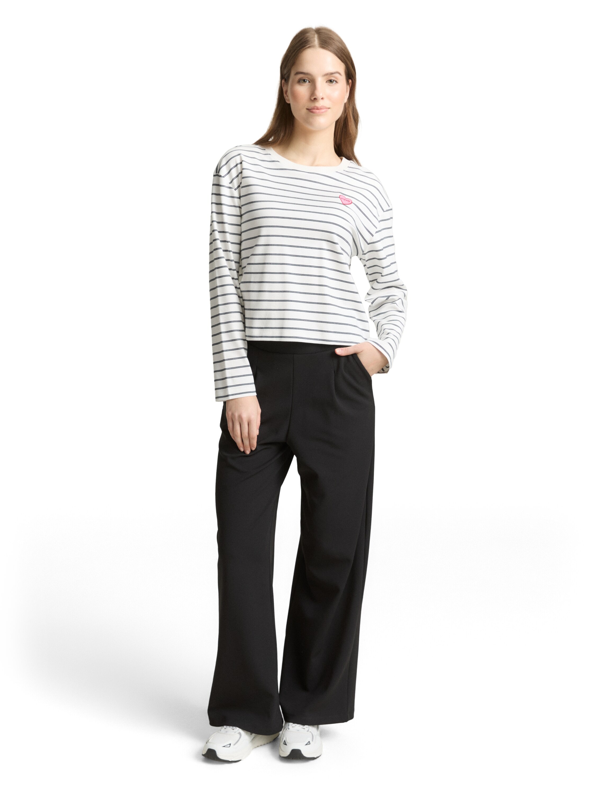 TOM TAILOR Denim T-Shirt mit Streifen Muster