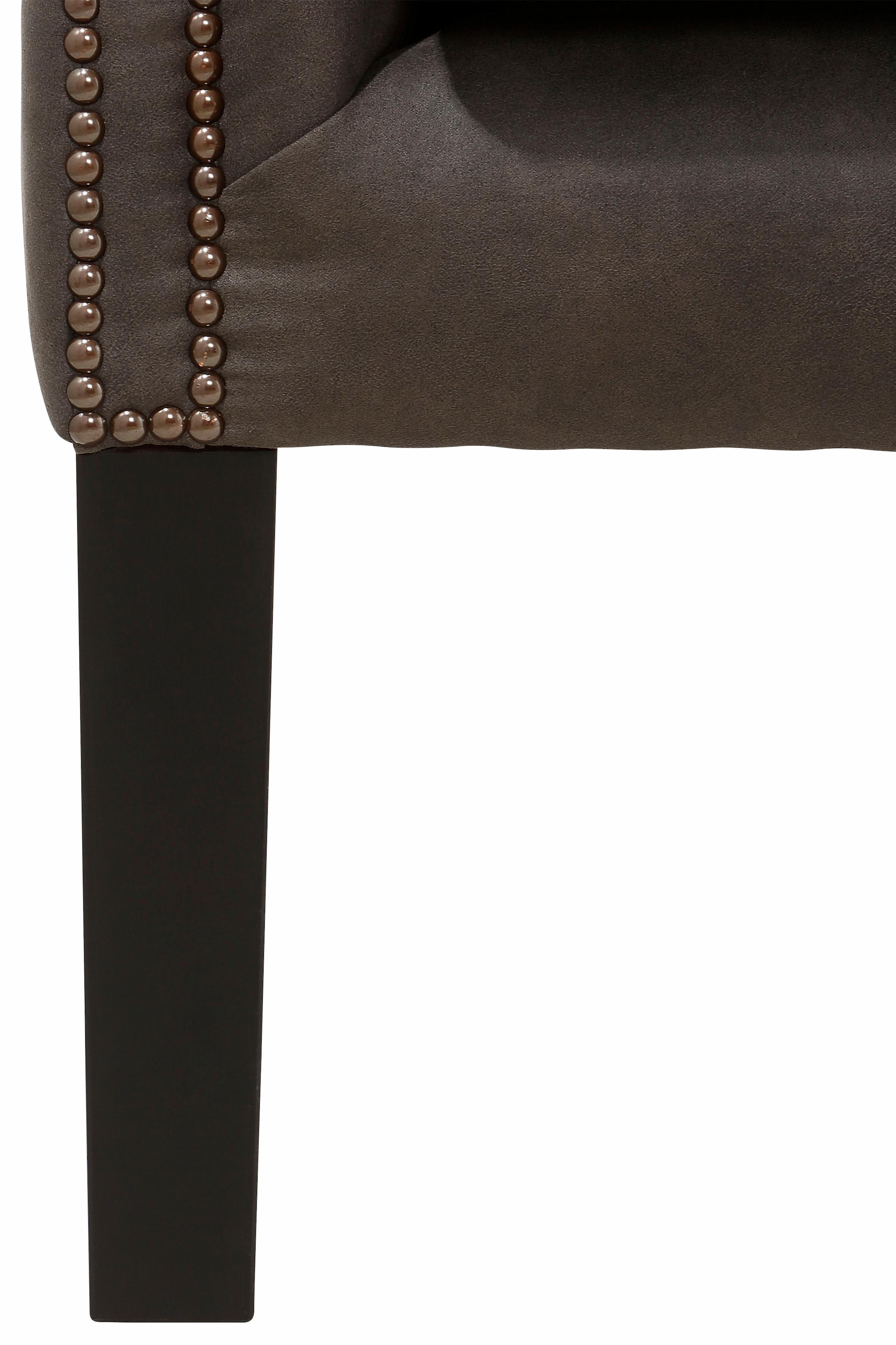 Home affaire Fauteuil »Bedford Ohrensessel Chesterfield« mit aufwendiger Knopfheftung und geschwungenen Armlehnen