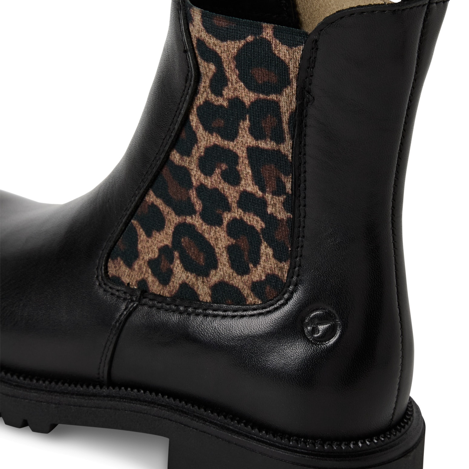 Tamaris Bottines chelsea  talon bloc, bottines à enfiler avec inserts stretch des deux côtés