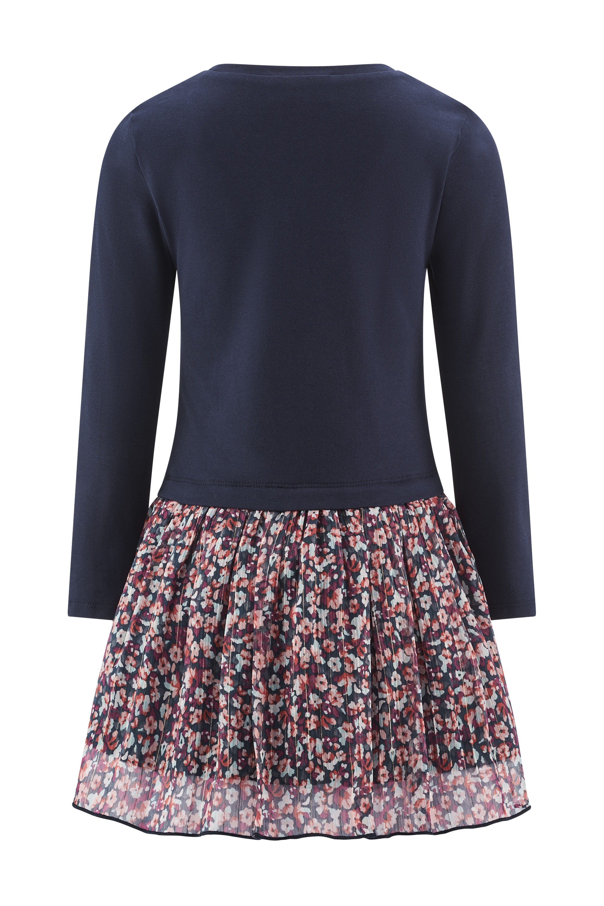 happy girls Jerseykleid Baumwollmischung, Blumen-Applikationen
