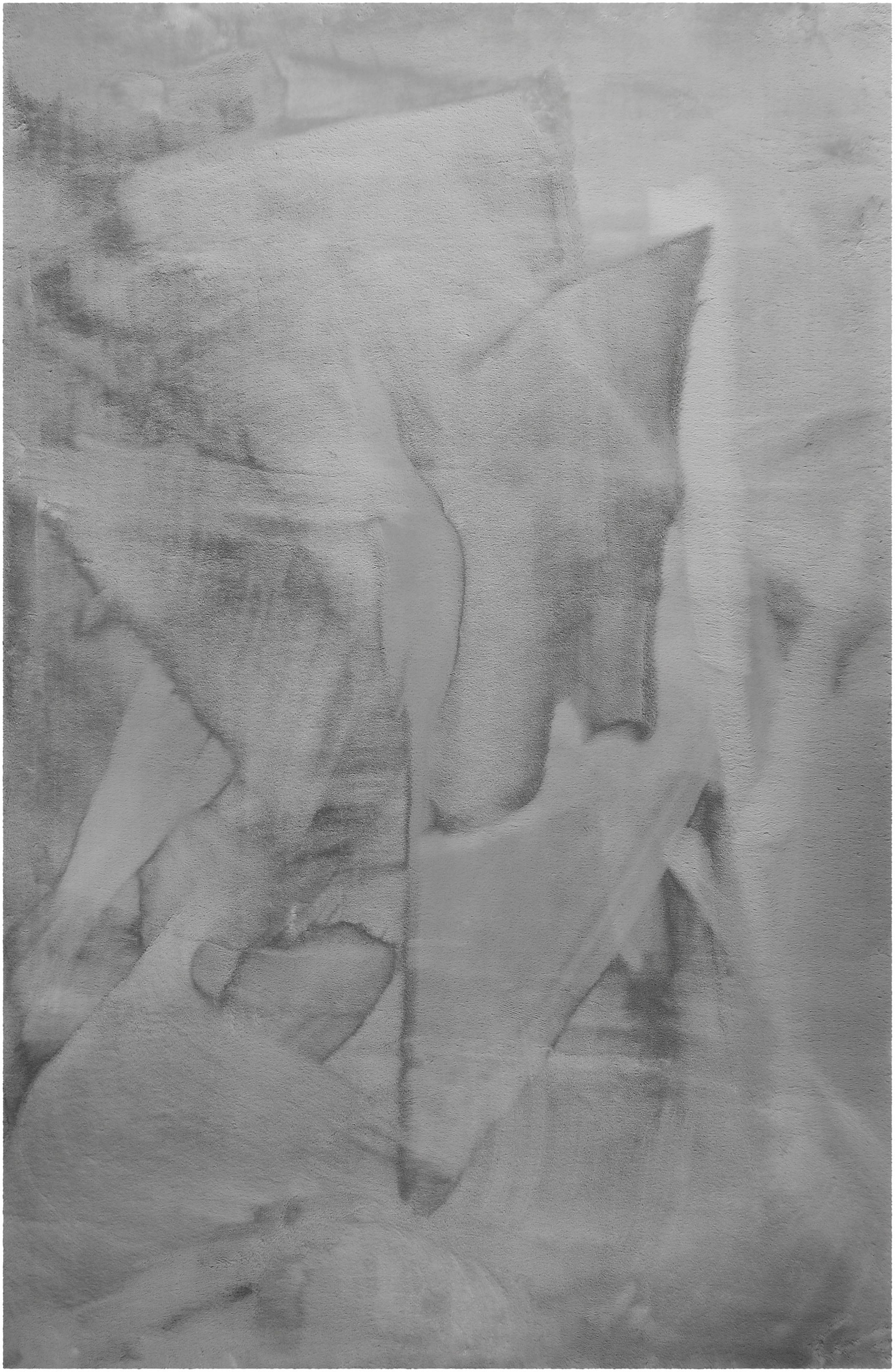 Wecon home Basics Tapis à poils longs »Anna« Rectangulaire 25 mm Höhe Wohnzimmer, Schlafzimmer, Felloptik, sehr weich und flauschig, Uni