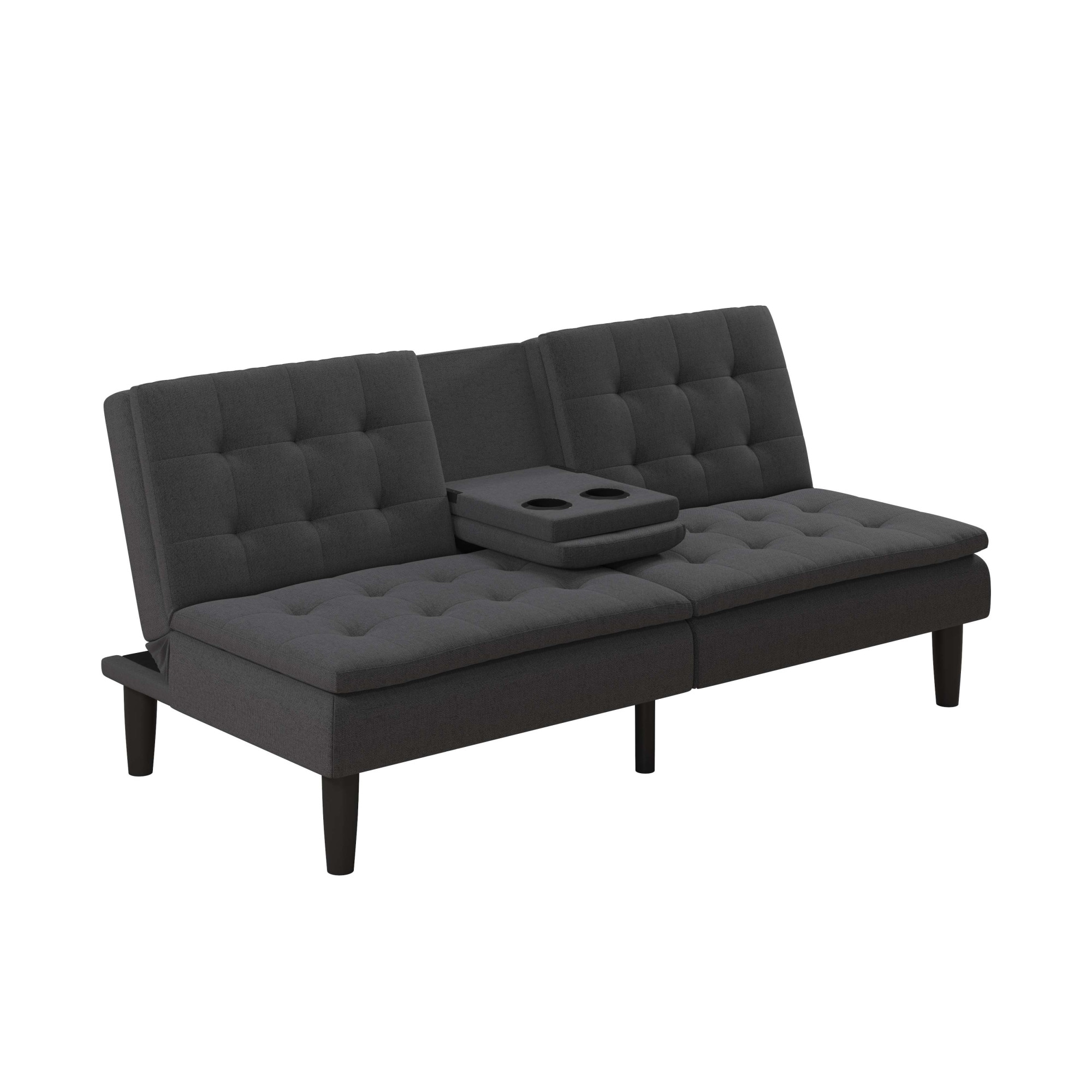 Dorel Home Schlafsofa »MAINE, Kinosofa mit Relax- und Bettfunktion, 2 Getränkehalter,« Liegefläche 190 x 110 cm, Webstoff und Kunstleder