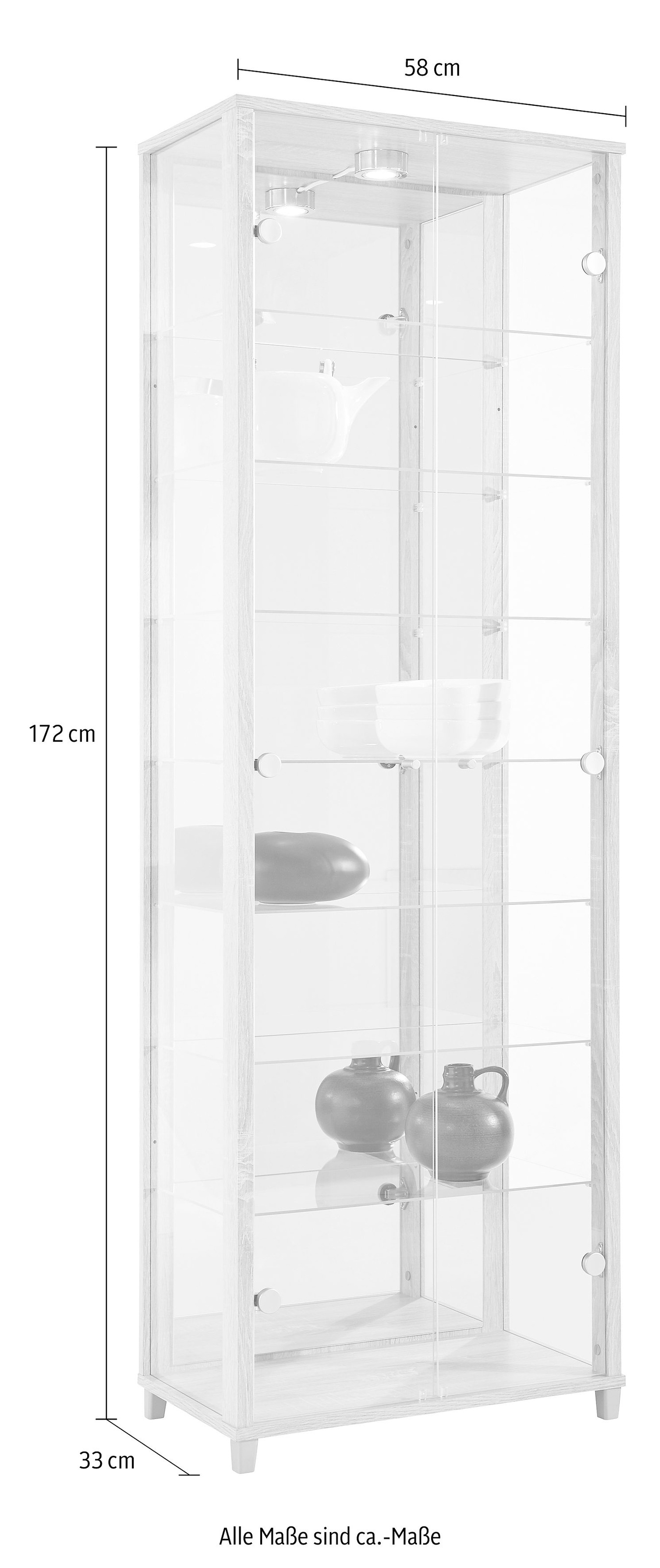 fif möbel Vitrine »OPTIMA«