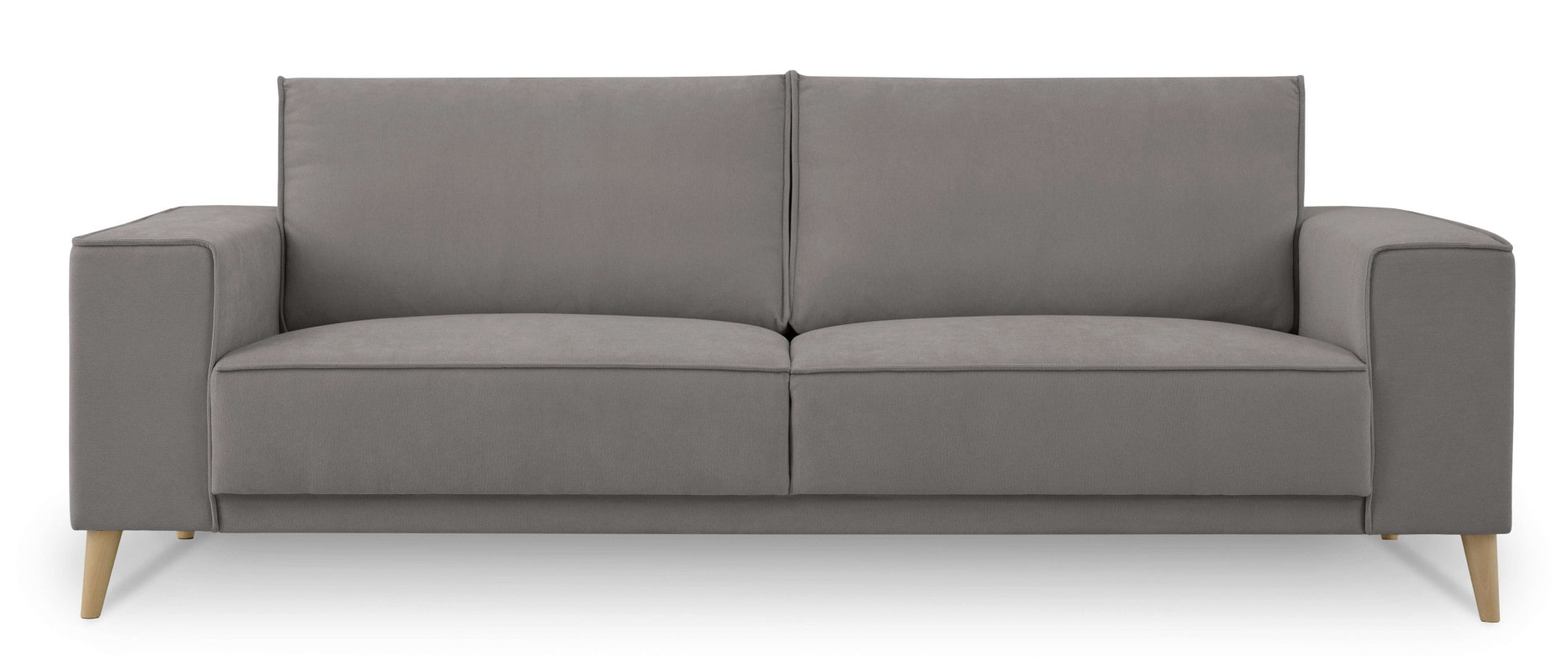 GOODproduct 3-Sitzer »Oland Skandi, weicher Chenille-Stoff« 224 cm, Wellenunterfederung, Skandi-Design, Massivholzfüsse