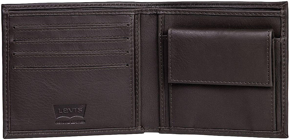 Levi's® Geldbörse »VINTAGE TWO HORSE BIFOLD COIN WALLET« aus Vollnarbenleder Herrenbörse Portemonnaie