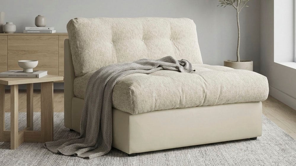 DOMO collection Élément de canapé »Caleo, 121 cm breit, modular, grosszügige Polsterung« erweiterbar mit weiterem Sofaelement, Einzelsofa und Eckelement