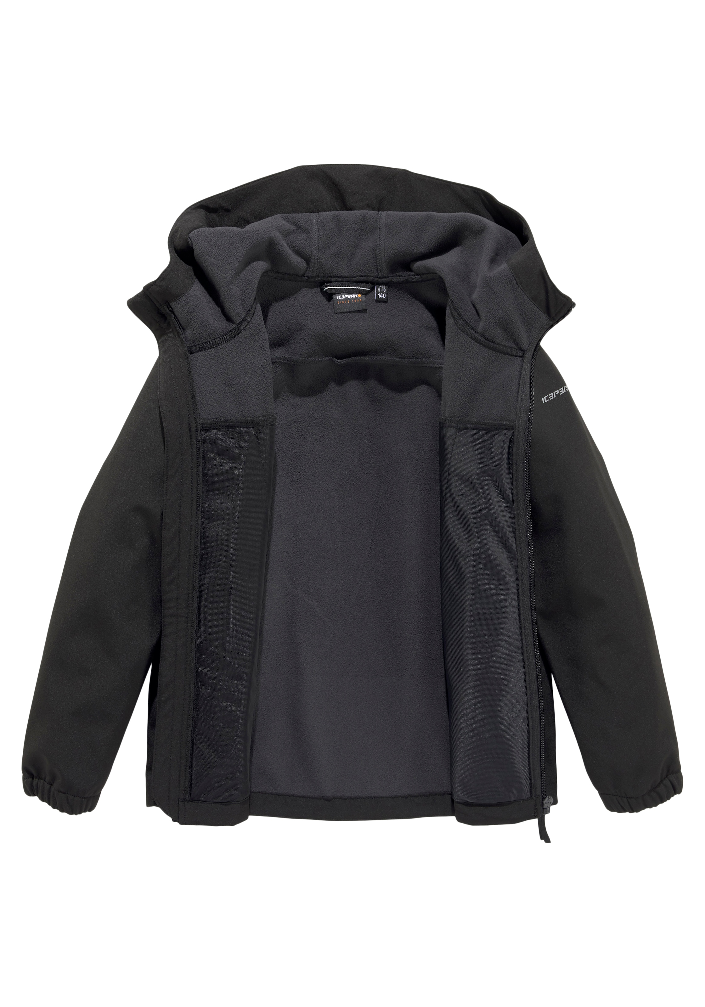 Icepeak Softshelljacke »KONAN JR« 1 Stk. tlg. mit Kapuze aus winddichtem und wasserabweisendem Material