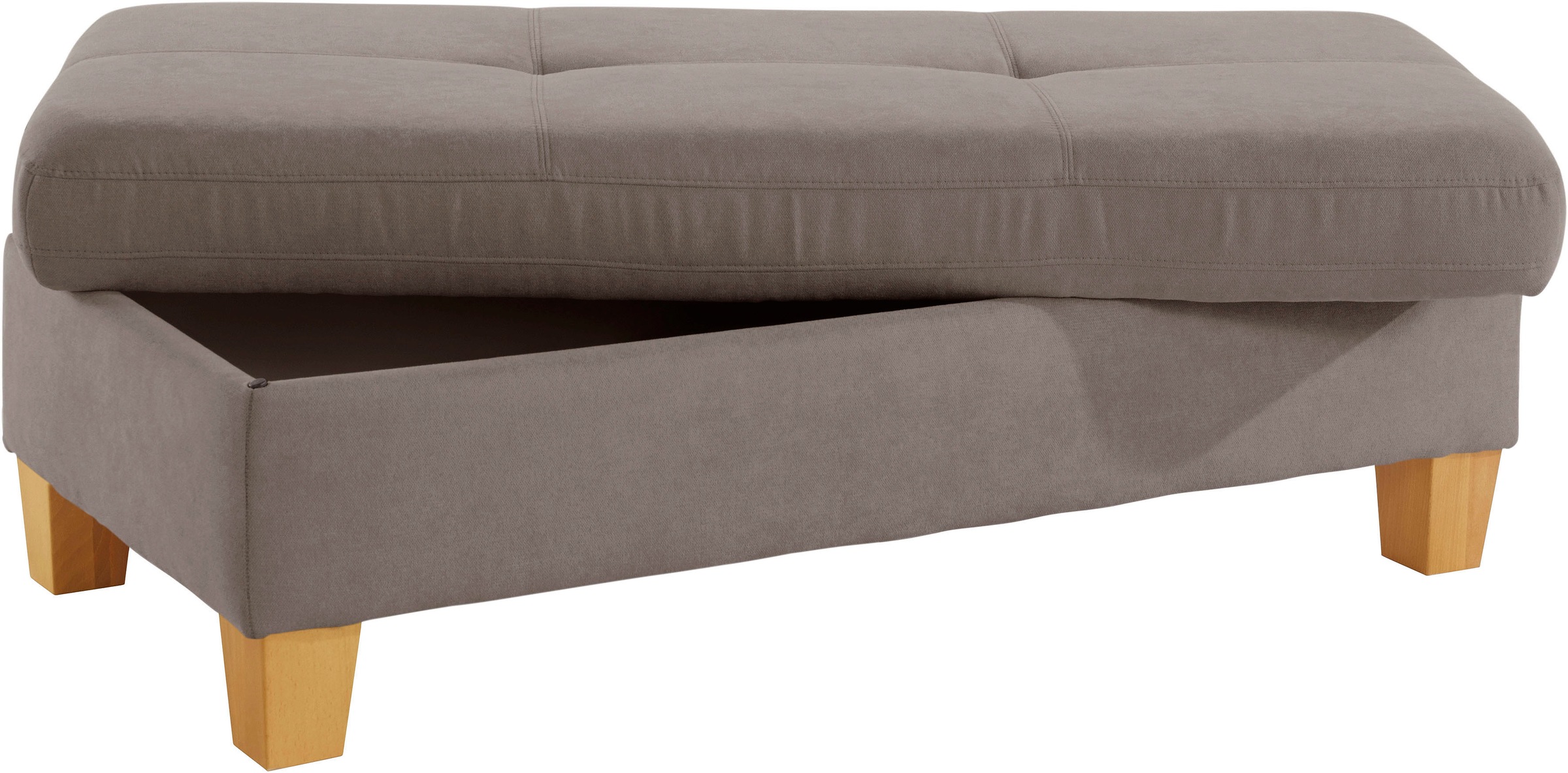 exxpo - sofa fashion Tabouret »Enya Bankhocker mit Staufach unter der Sitzfläche« schöne Detailverarbeitung