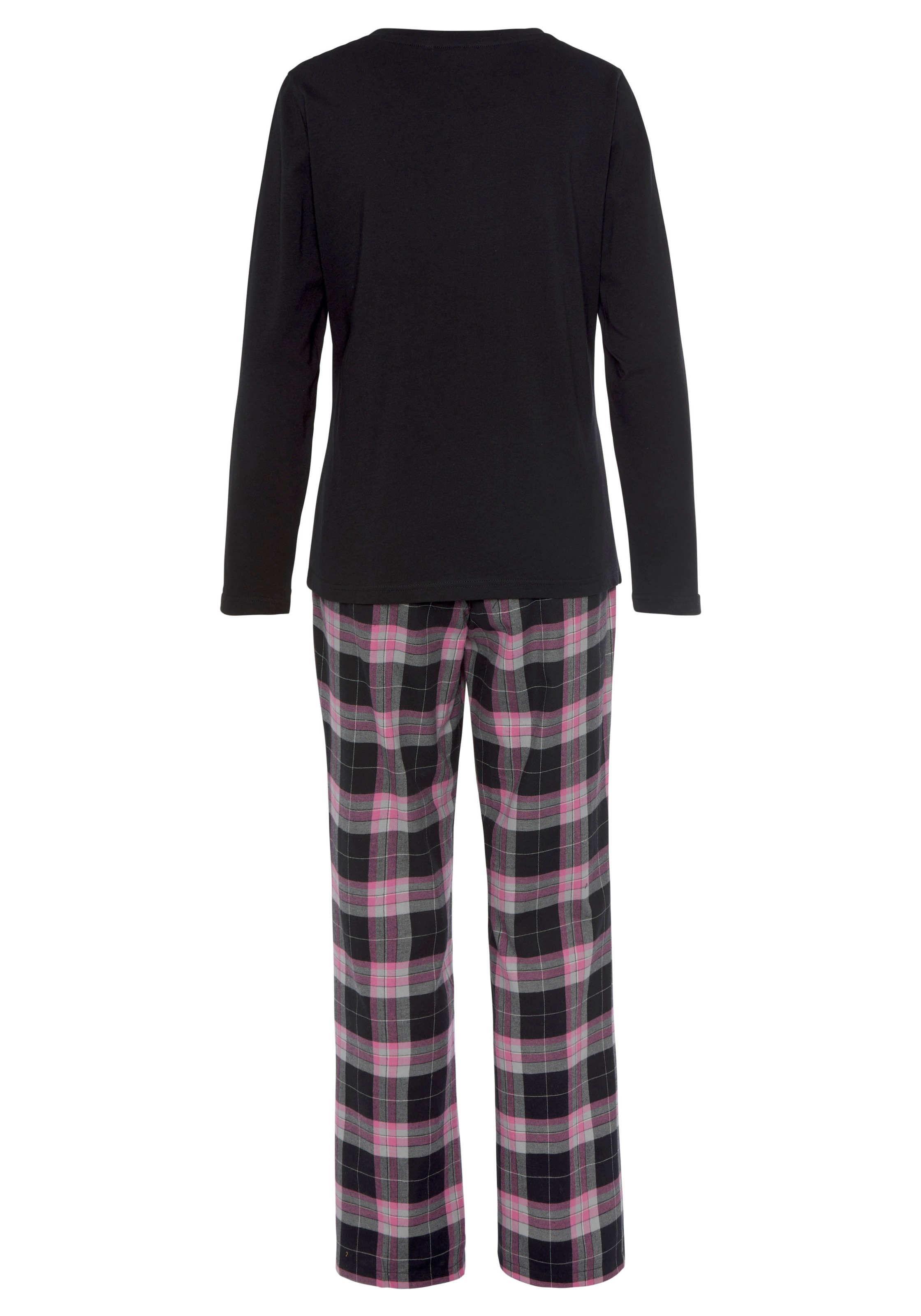 Vivance Dreams Pyjama 2-teilig, 2 tlg. aus kuschelig weichem Flanell