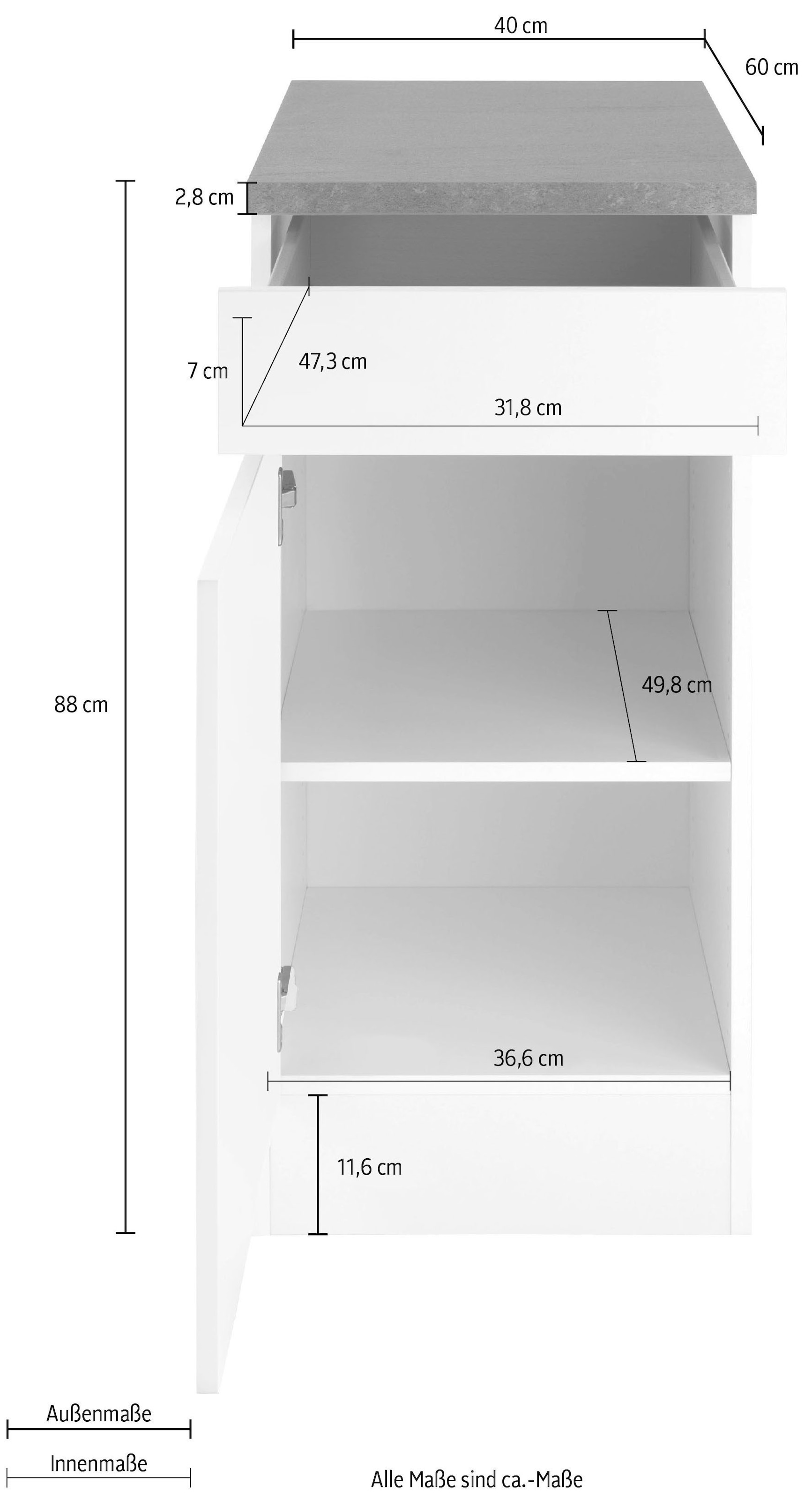 OPTIFIT Unterschrank »Roth« Breite 40 cm