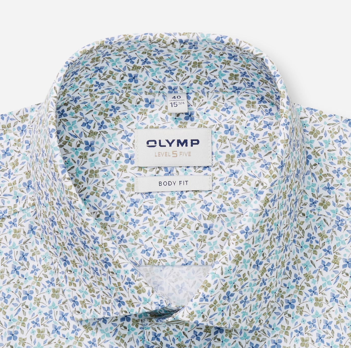 OLYMP Chemise à manches courtes »Level 5« floraler Alloverprint